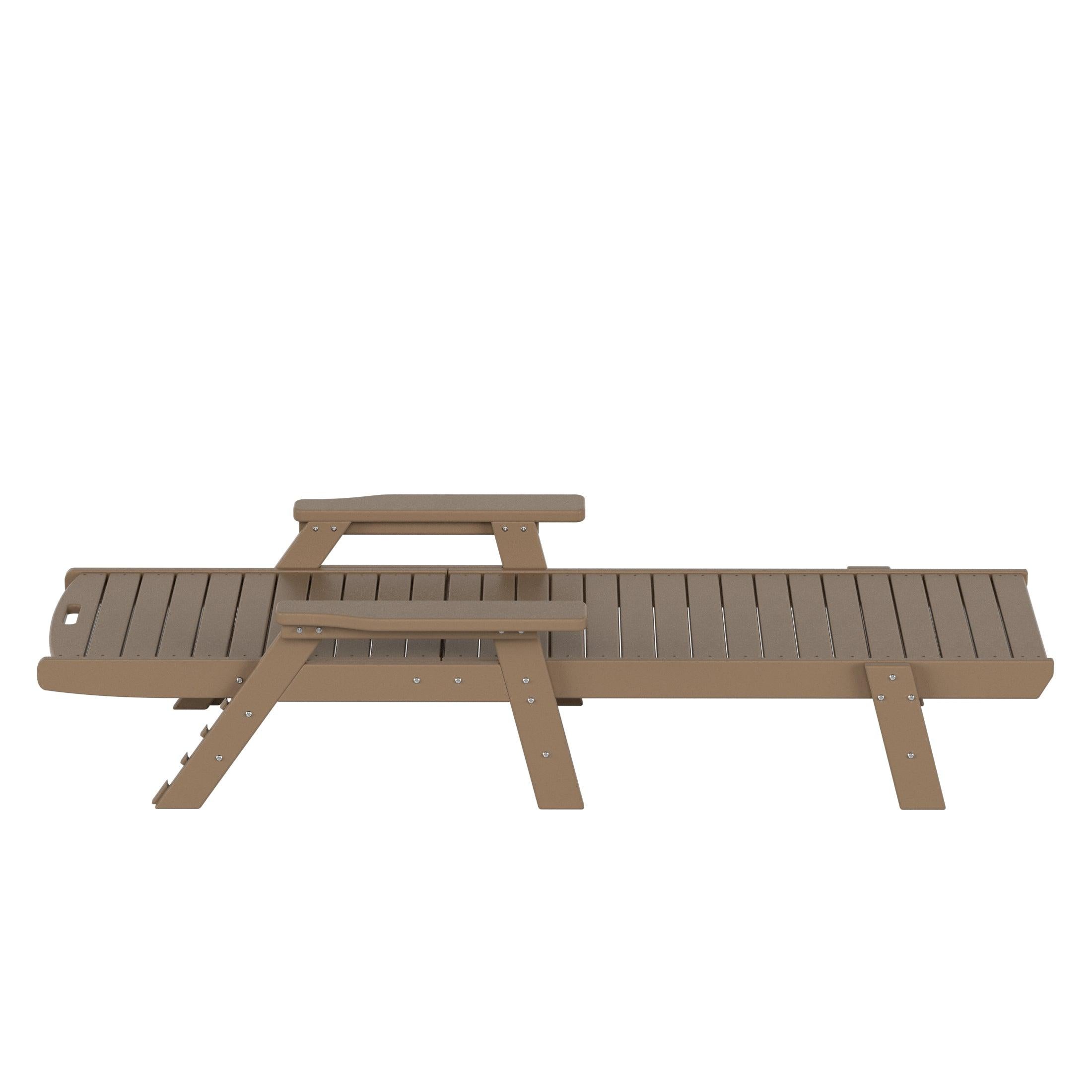 Hampton Adirondack Plastic Outdoor Chaise Lounges - Costaelm