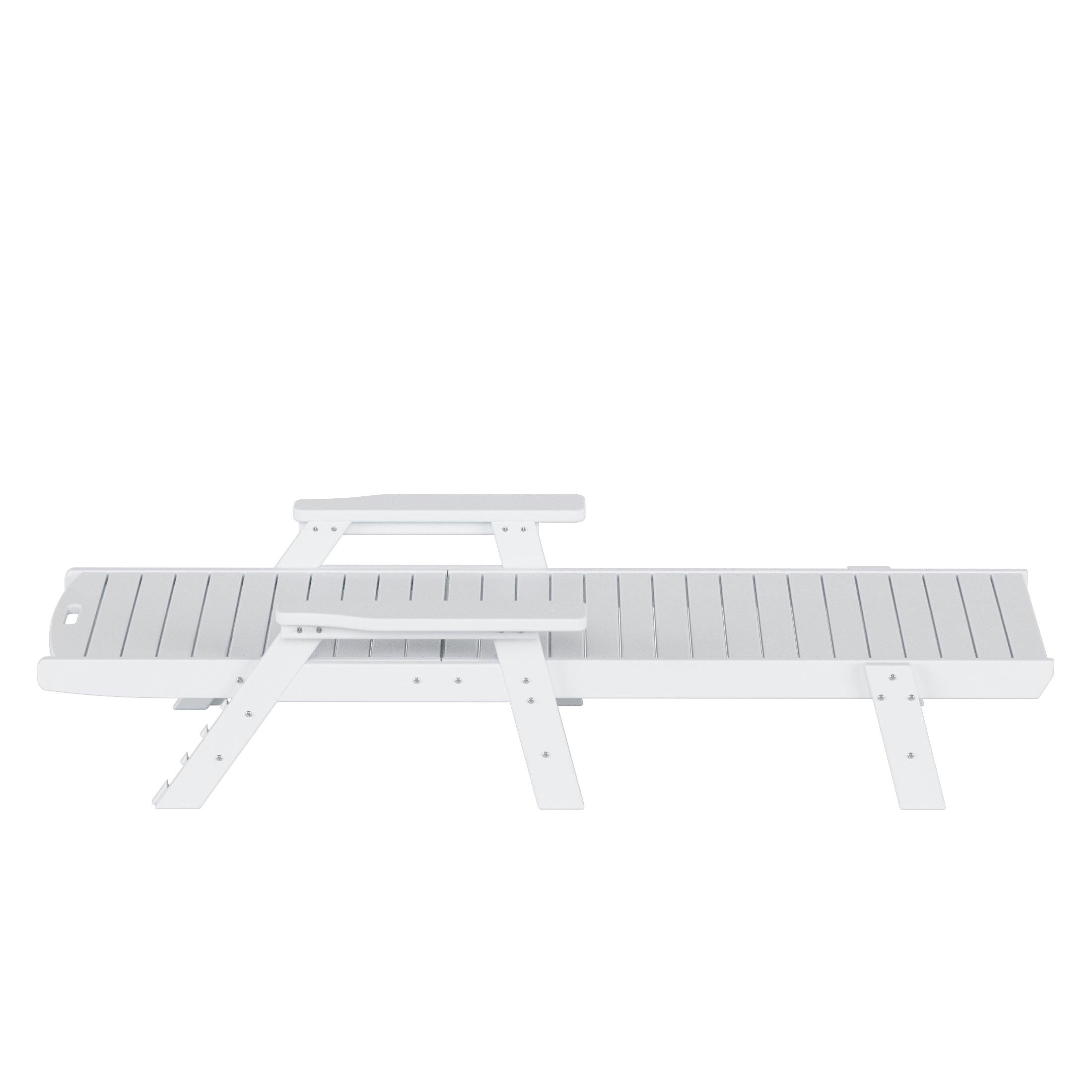 Hampton Adirondack Plastic Outdoor Chaise Lounges - Costaelm