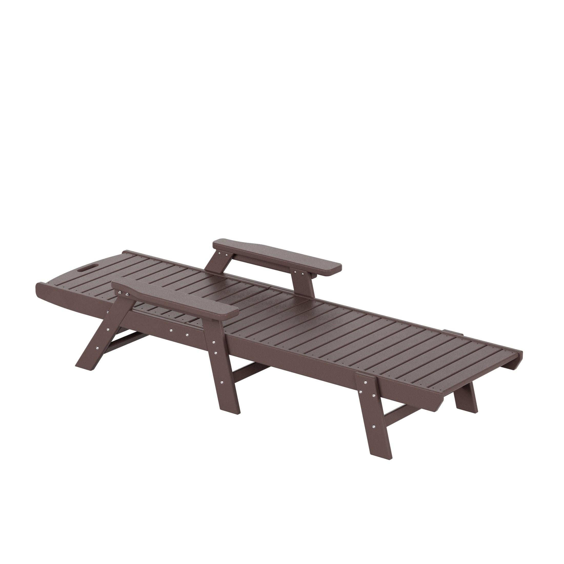 Hampton Adirondack Plastic Outdoor Chaise Lounges - Costaelm