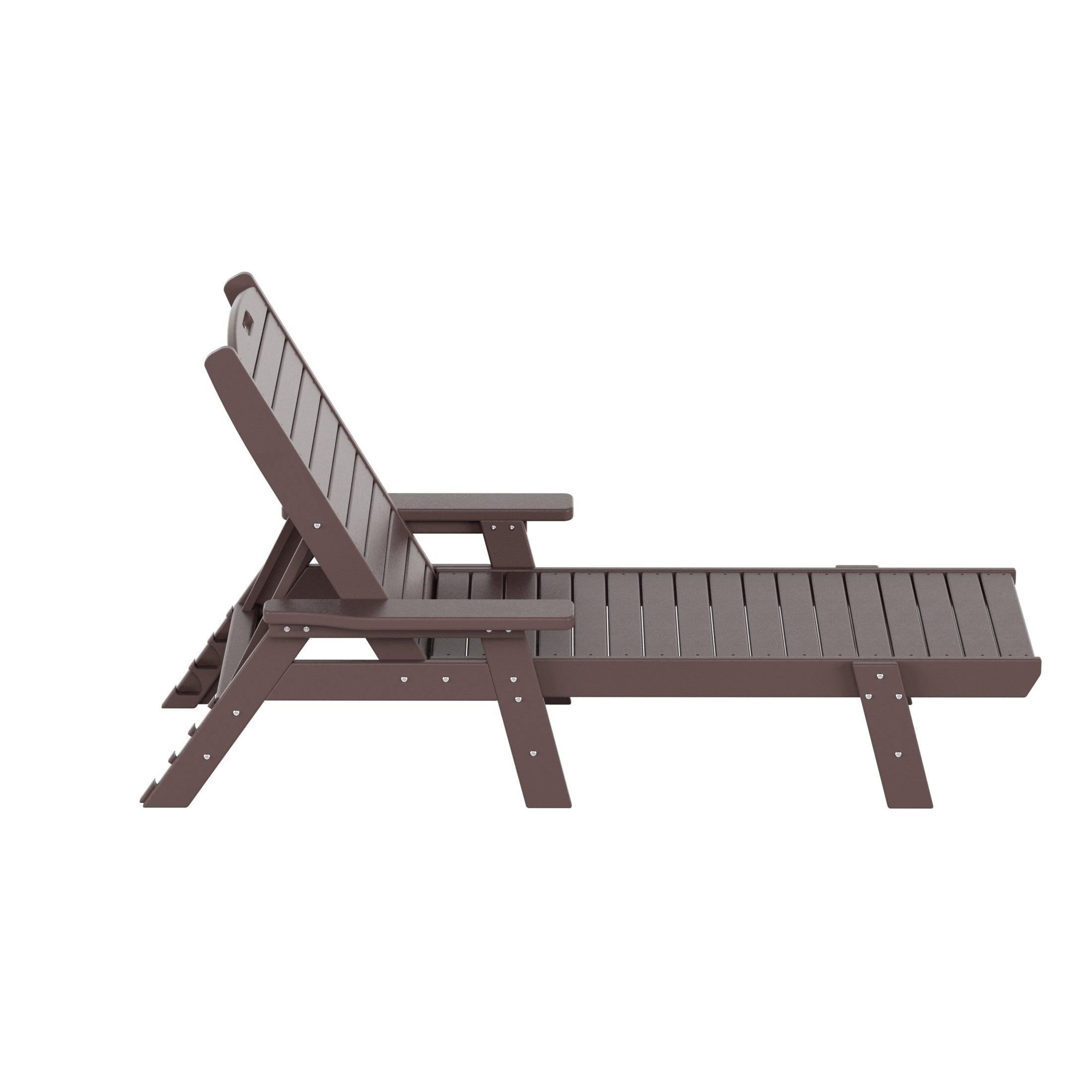 Hampton Classic Adirondack Plastic Outdoor Chaise Lounges (Set of 2) - Costaelm