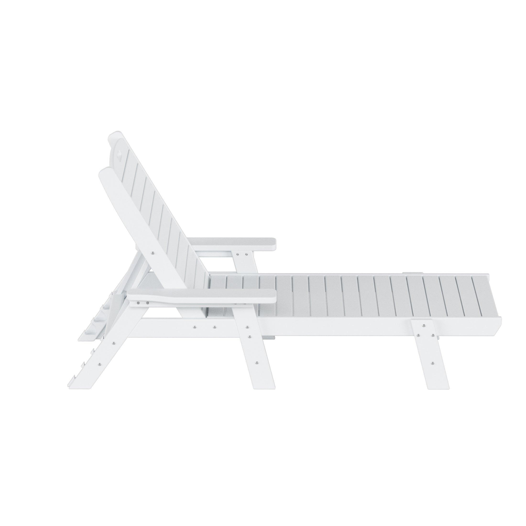 Hampton Classic Adirondack Plastic Outdoor Chaise Lounges (Set of 2) - Costaelm