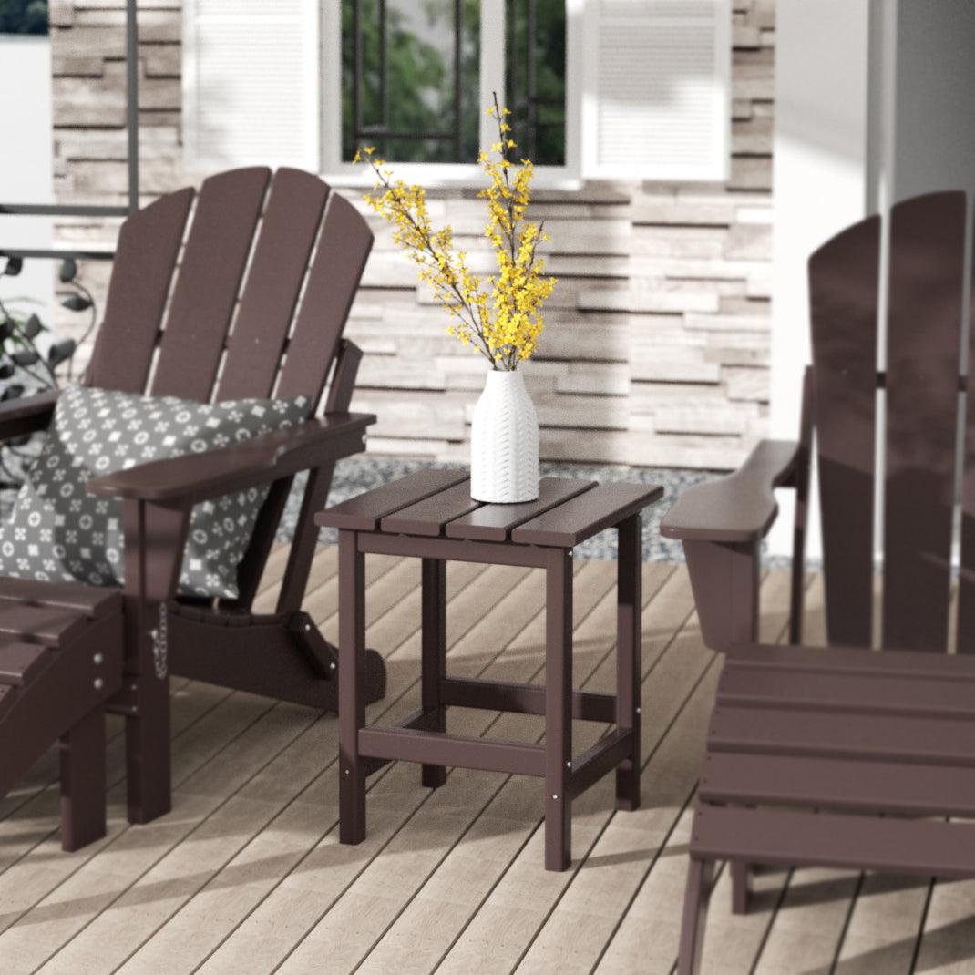 Paradise Adirondack Outdoor Patio Side Table - Costaelm