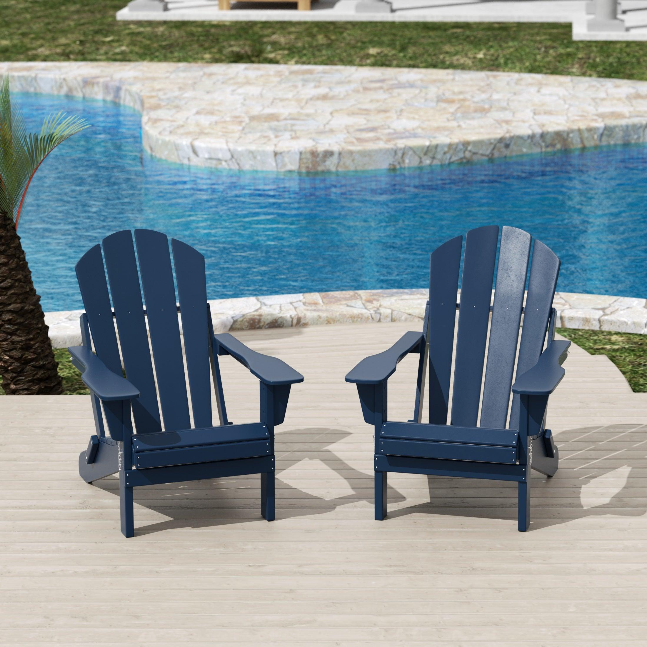 Paradise Classic Folding Adirondack Chair (Set of 2) - Costaelm