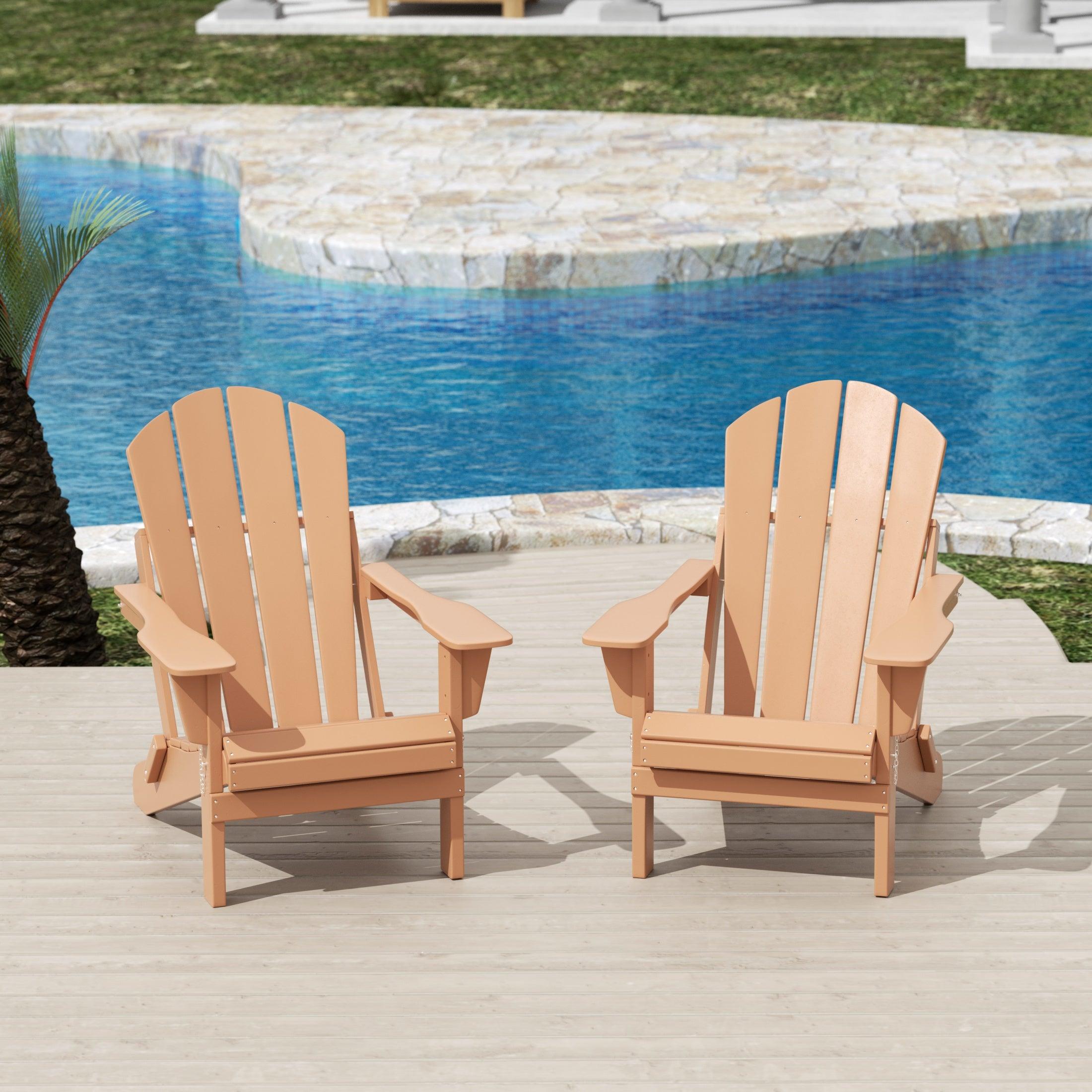 Paradise Classic Folding Adirondack Chair (Set of 2) - Costaelm