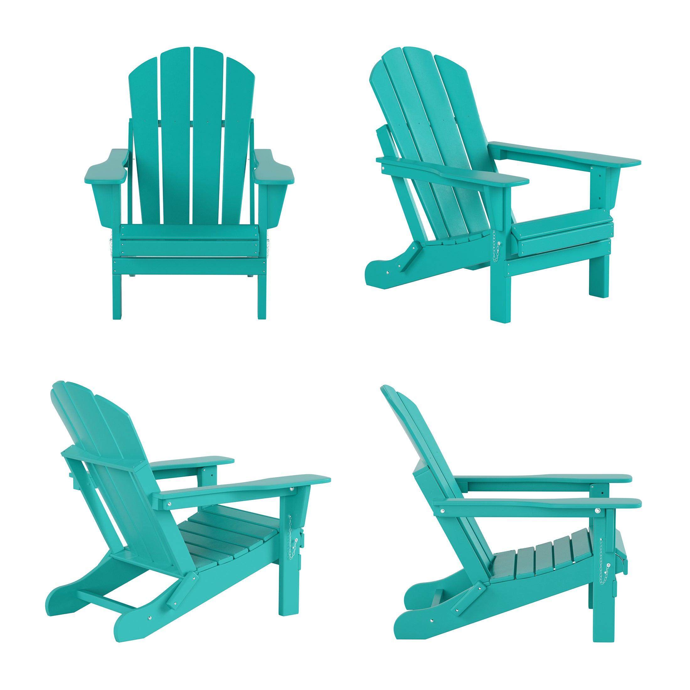 Paradise Classic Folding Adirondack Chair (Set of 4) - Costaelm