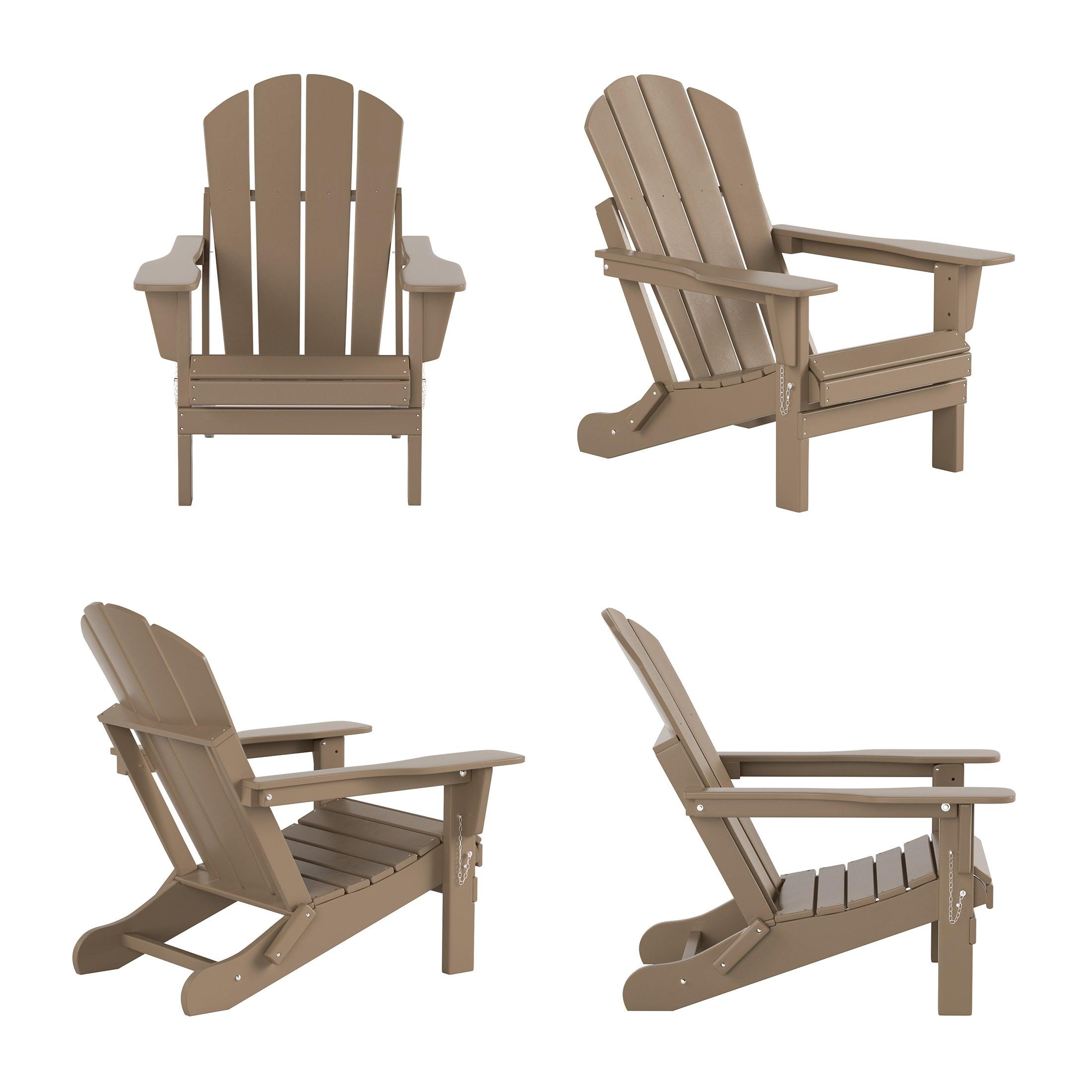 Paradise Classic Folding Adirondack Chair (Set of 4) - Costaelm