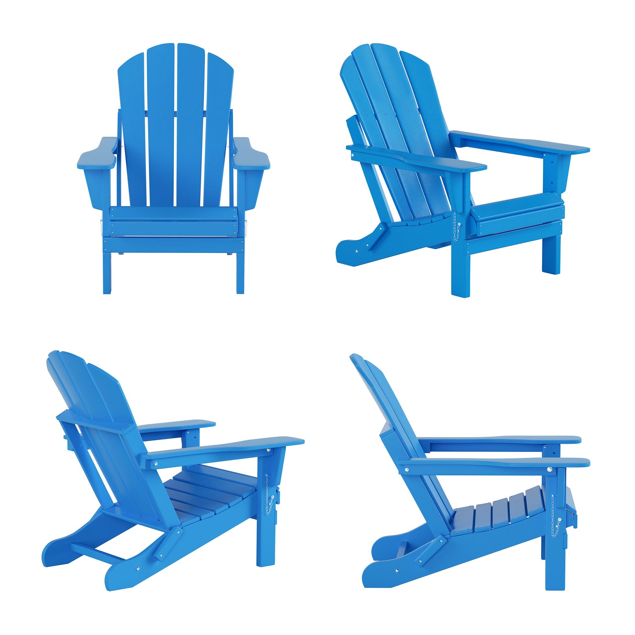 Paradise Classic Folding Adirondack Chair (Set of 4) - Costaelm