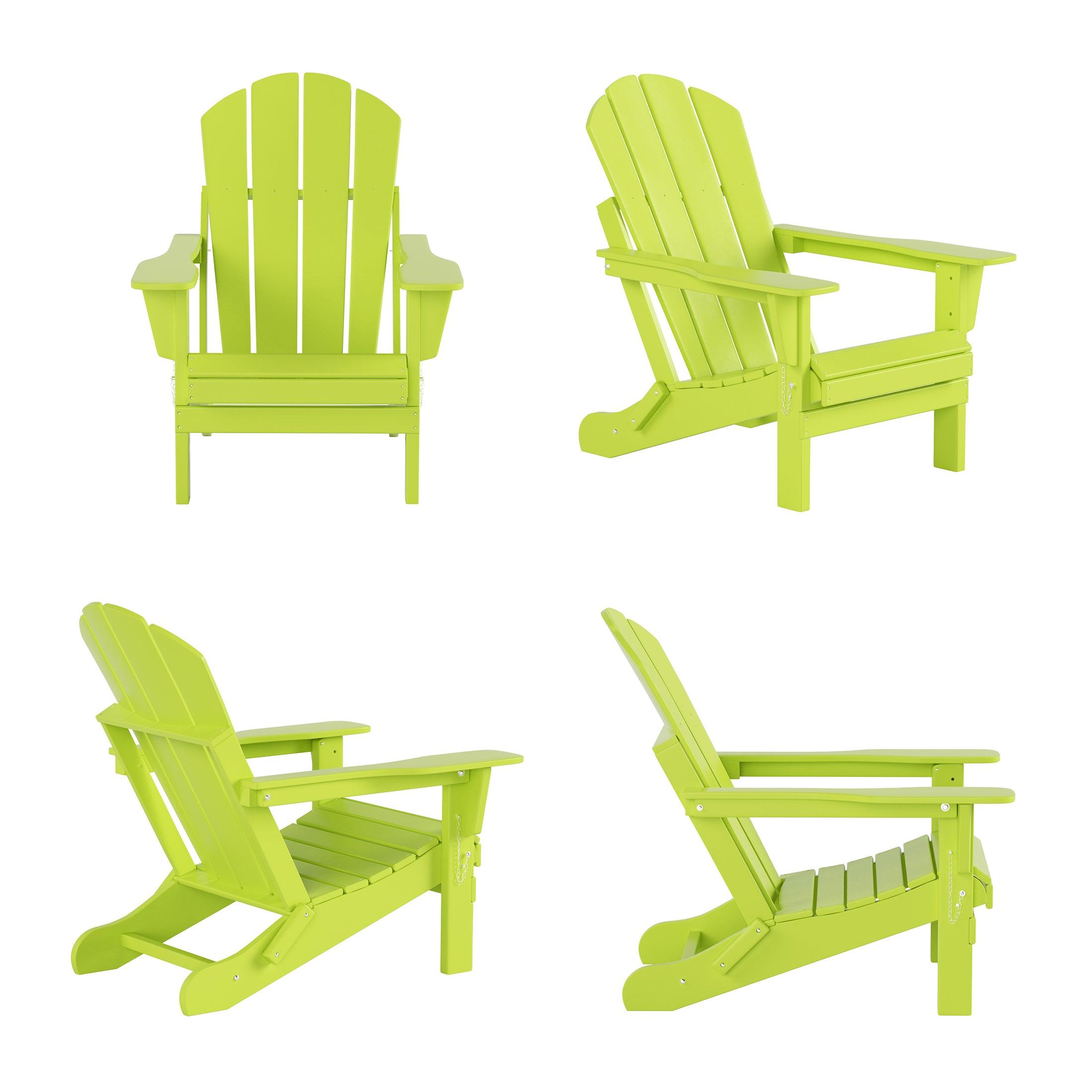 Paradise Classic Folding Adirondack Chair (Set of 4) - Costaelm