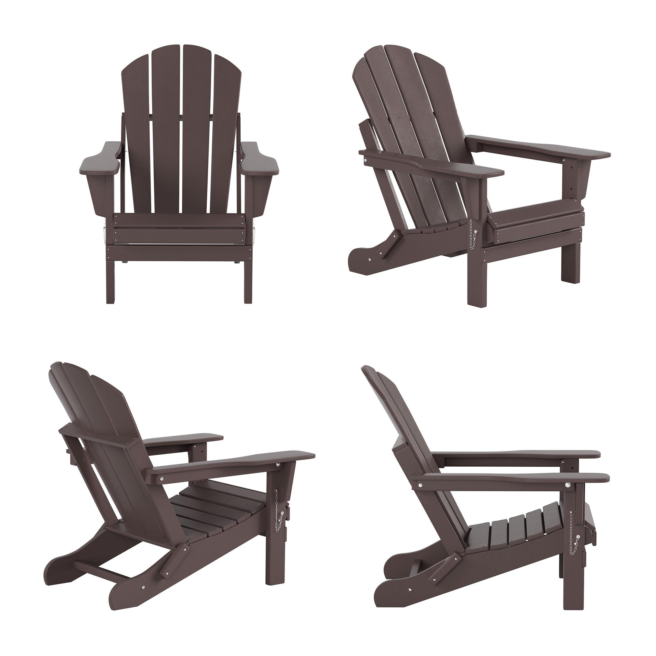 Paradise Classic Folding Adirondack Chair (Set of 4) - Costaelm