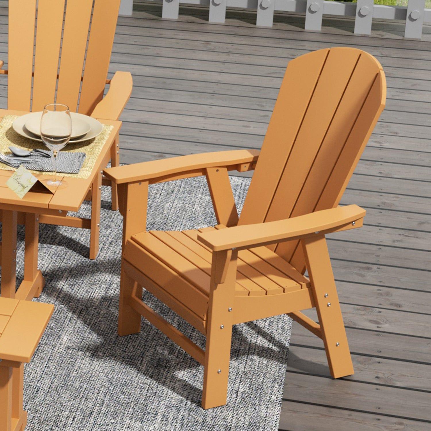 Paradise Classic Outdoor Patio Adirondack Dining Chair - Costaelm