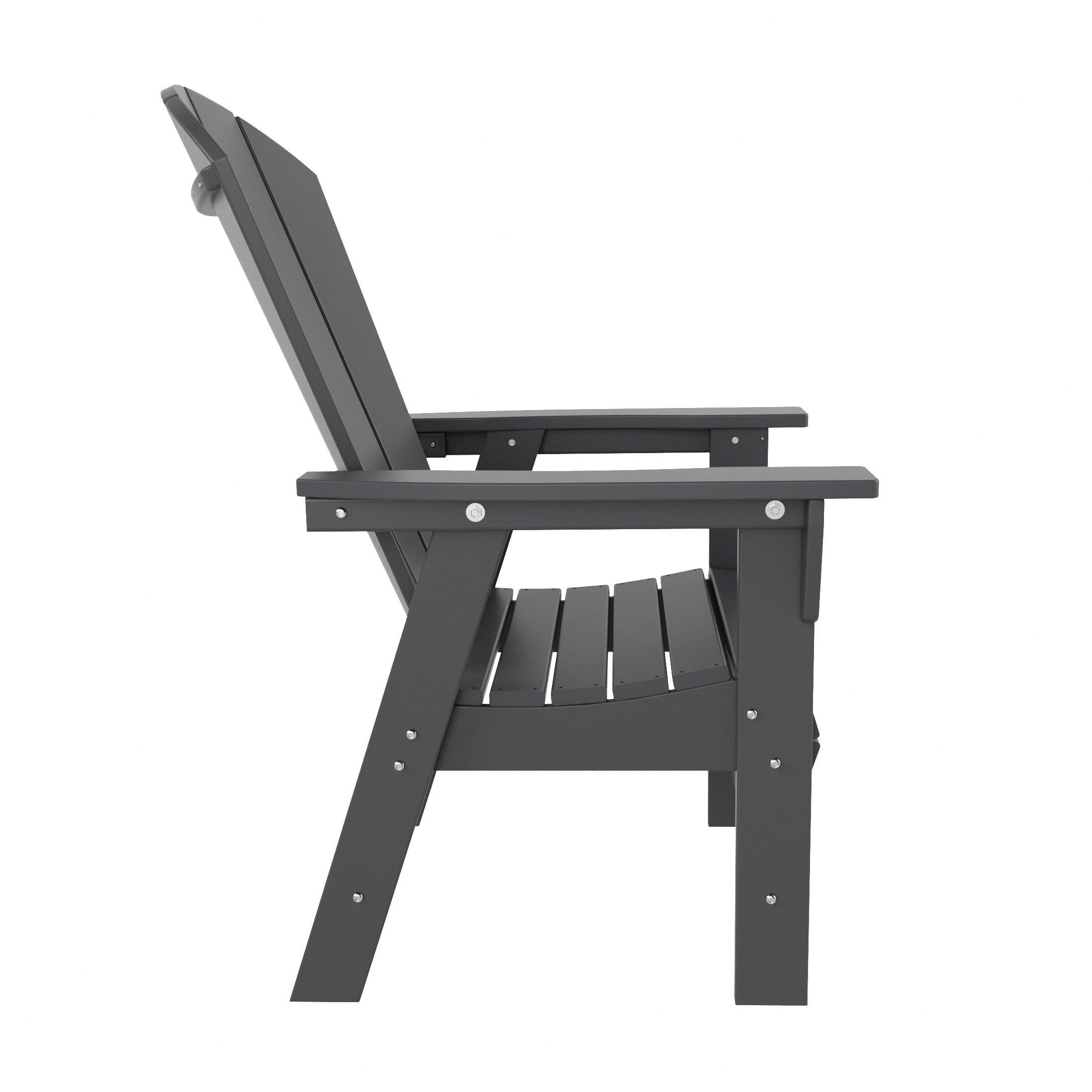 Paradise Classic Outdoor Patio Adirondack Dining Chair - Costaelm