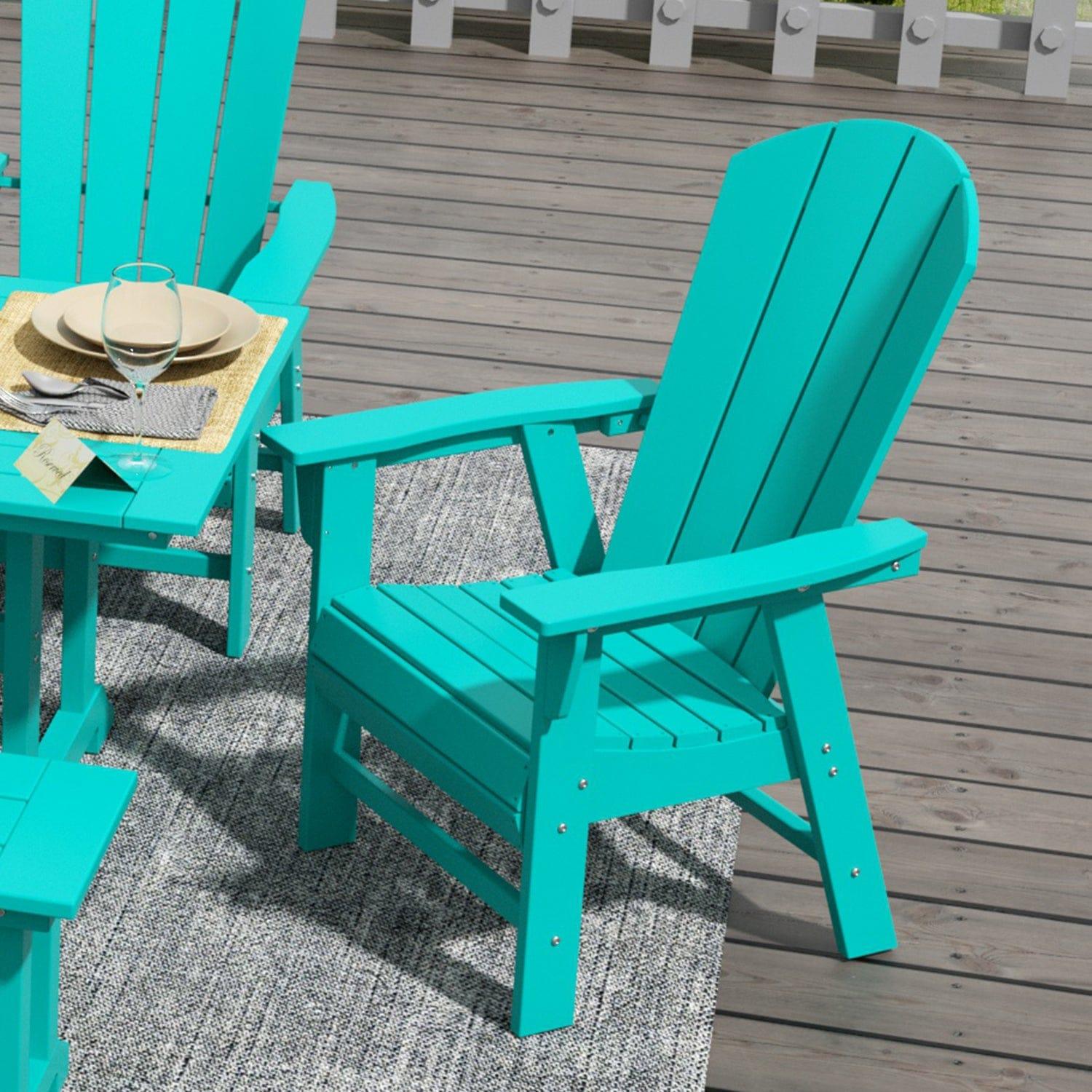 Paradise Classic Outdoor Patio Adirondack Dining Chair - Costaelm