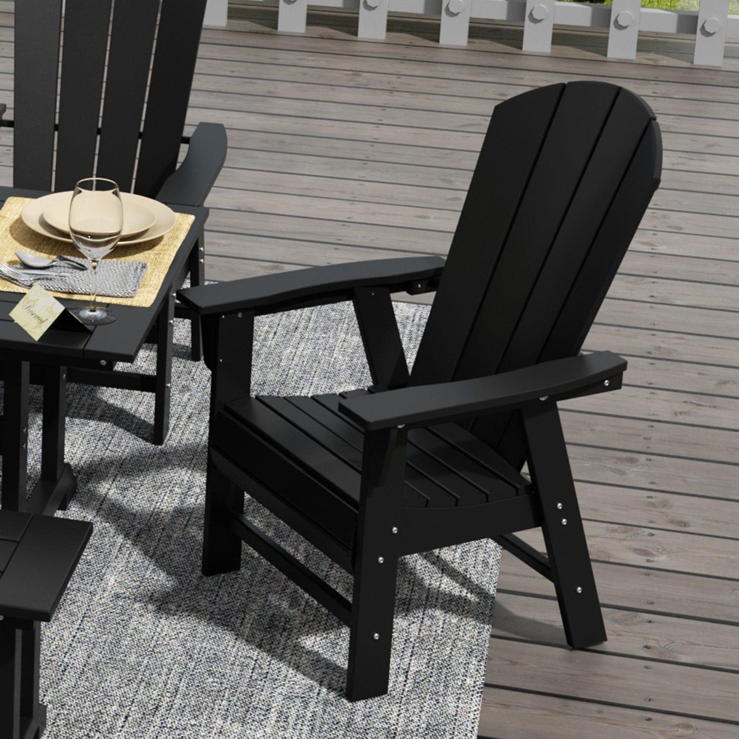 Paradise Classic Outdoor Patio Adirondack Dining Chair - Costaelm