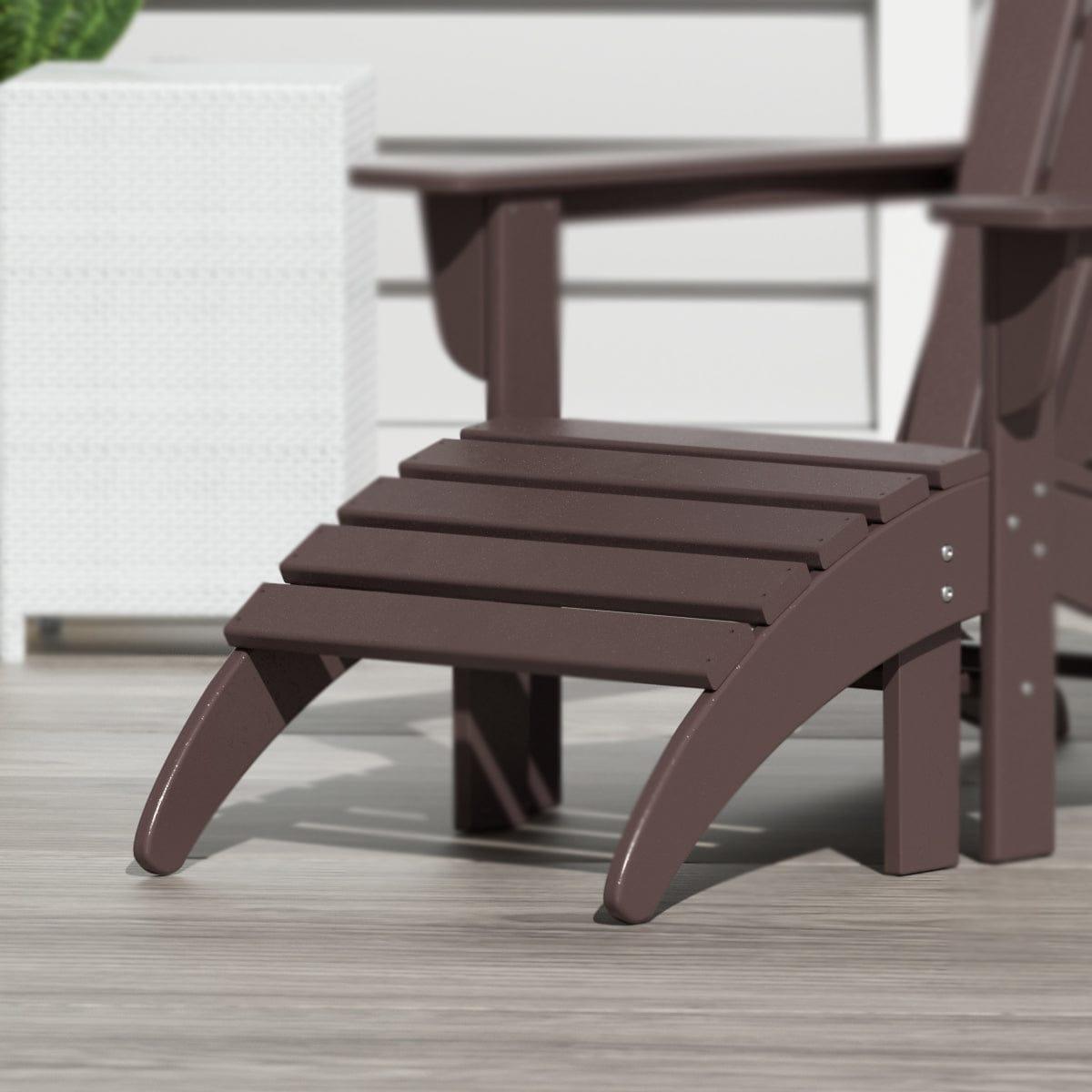 Paradise Outdoor Adirondack Ottoman Footrest - Costaelm