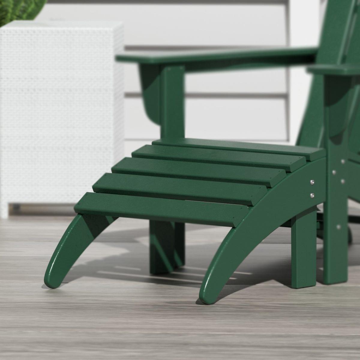 Paradise Outdoor Adirondack Ottoman Footrest - Costaelm