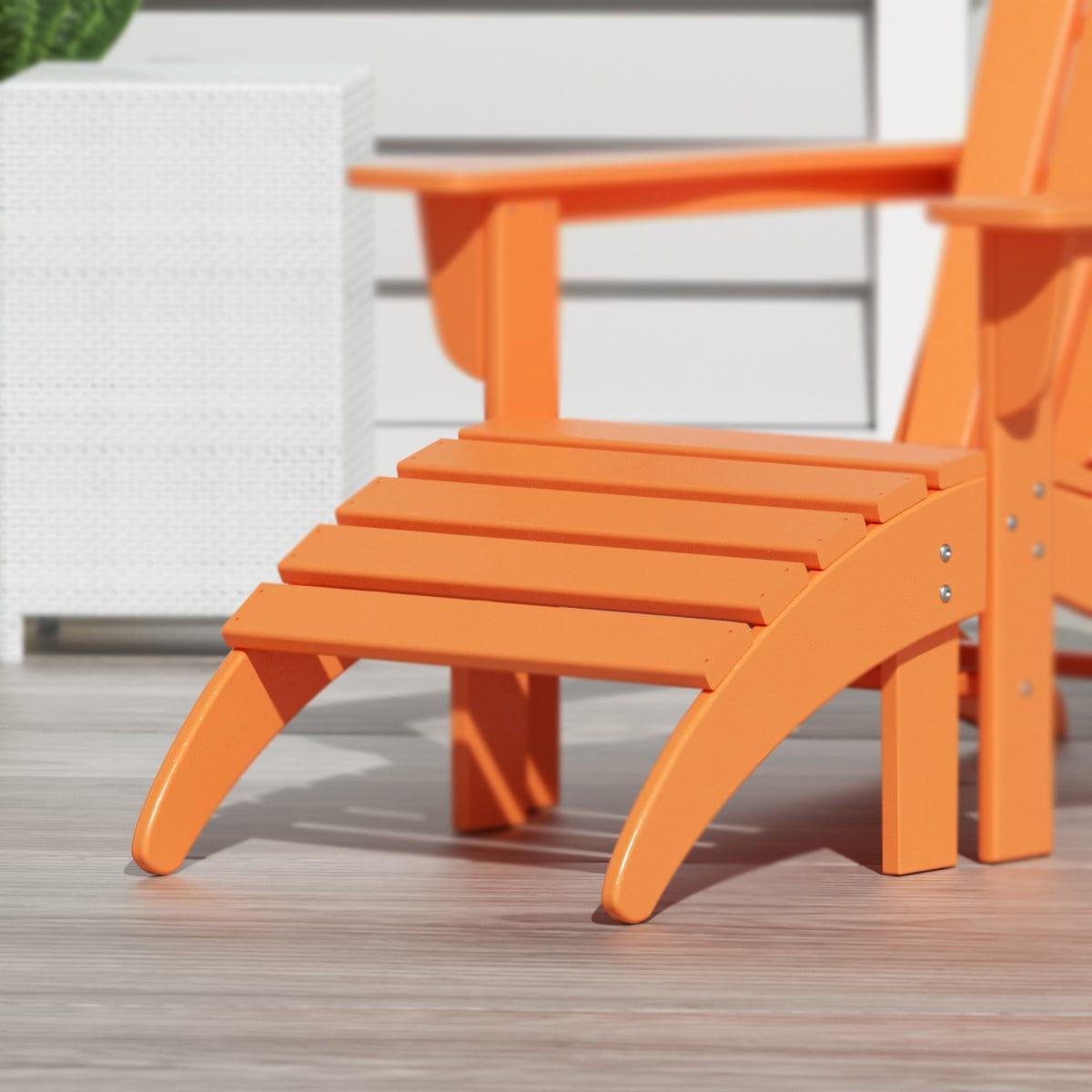 Paradise Outdoor Adirondack Ottoman Footrest - Costaelm