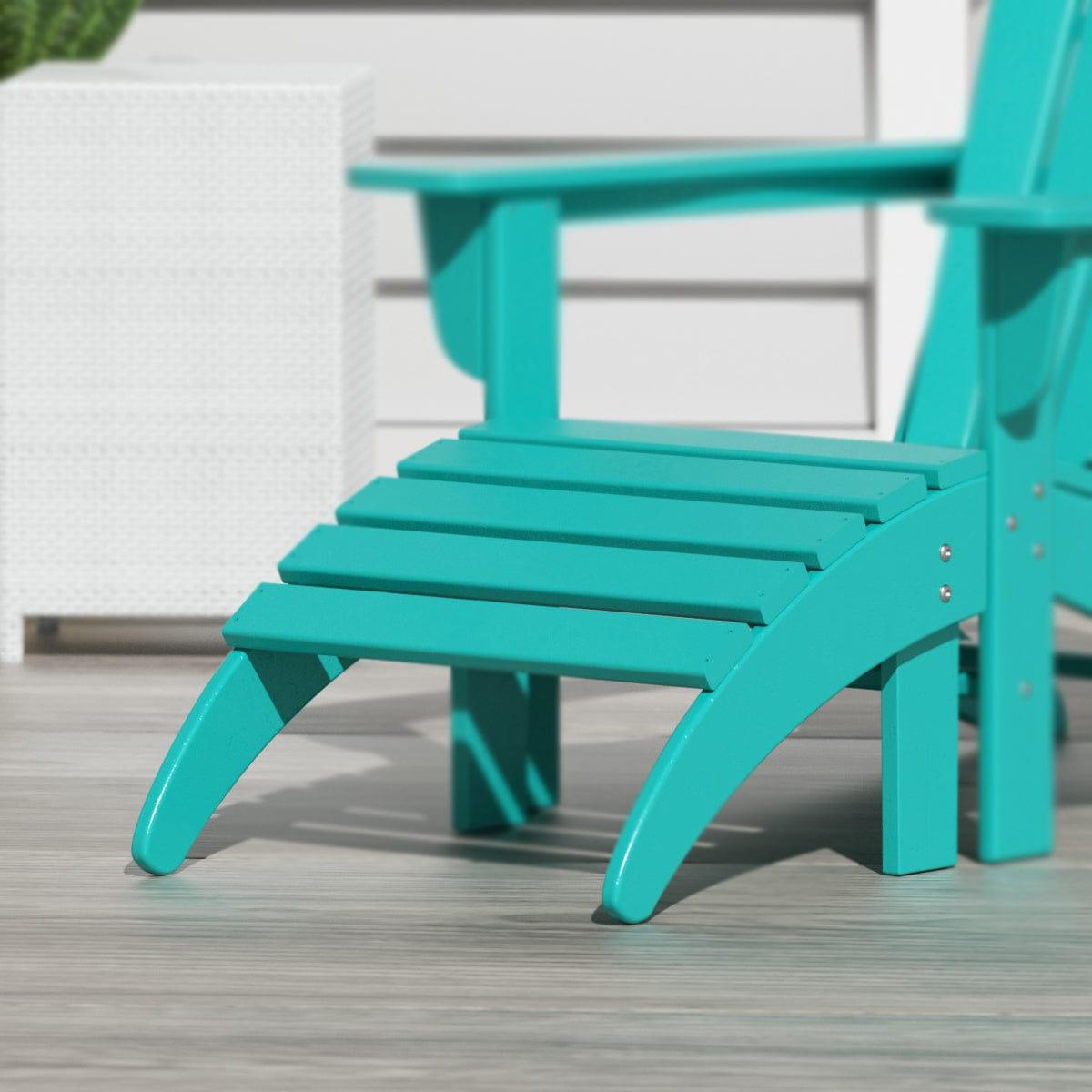 Paradise Outdoor Adirondack Ottoman Footrest - Costaelm