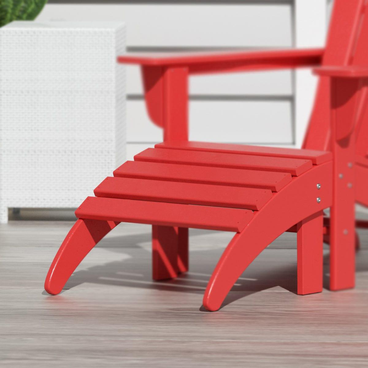 Paradise Outdoor Adirondack Ottoman Footrest - Costaelm