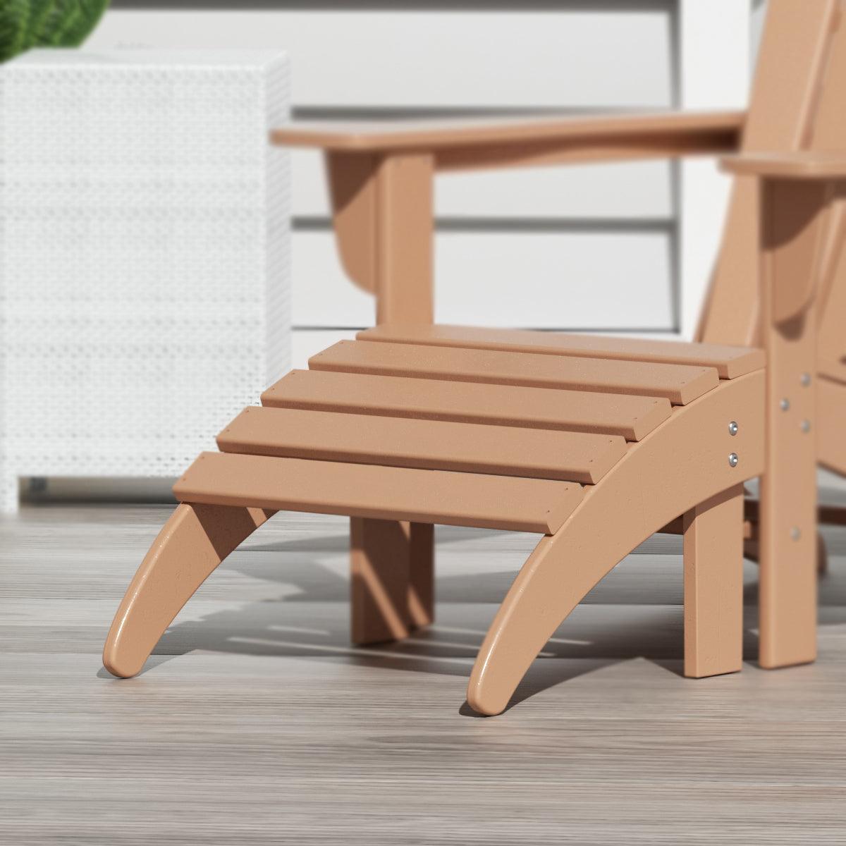 Paradise Outdoor Adirondack Ottoman Footrest - Costaelm