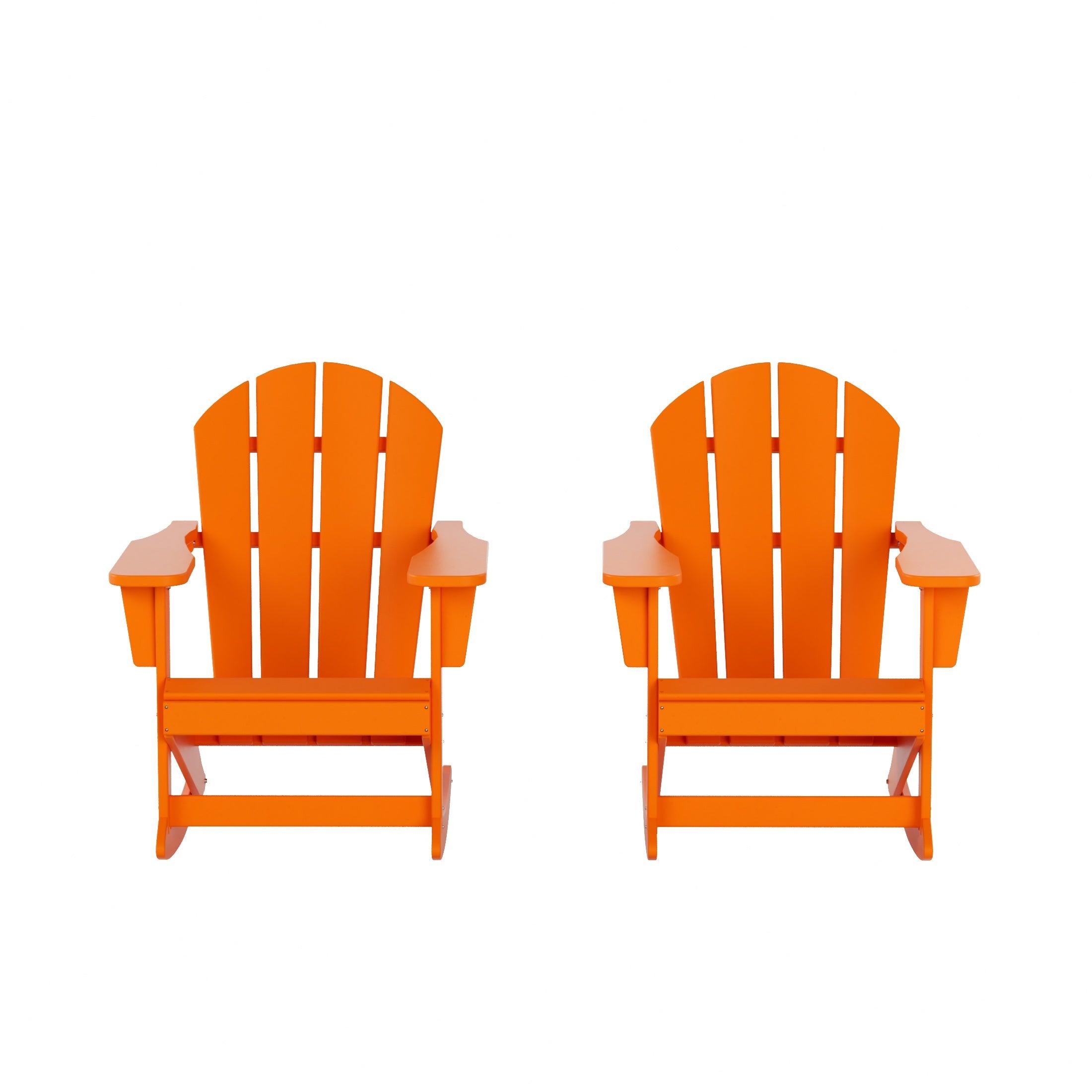 Paradise Outdoor Patio Adirondack Rocking Chairs (Set of 2) - Costaelm