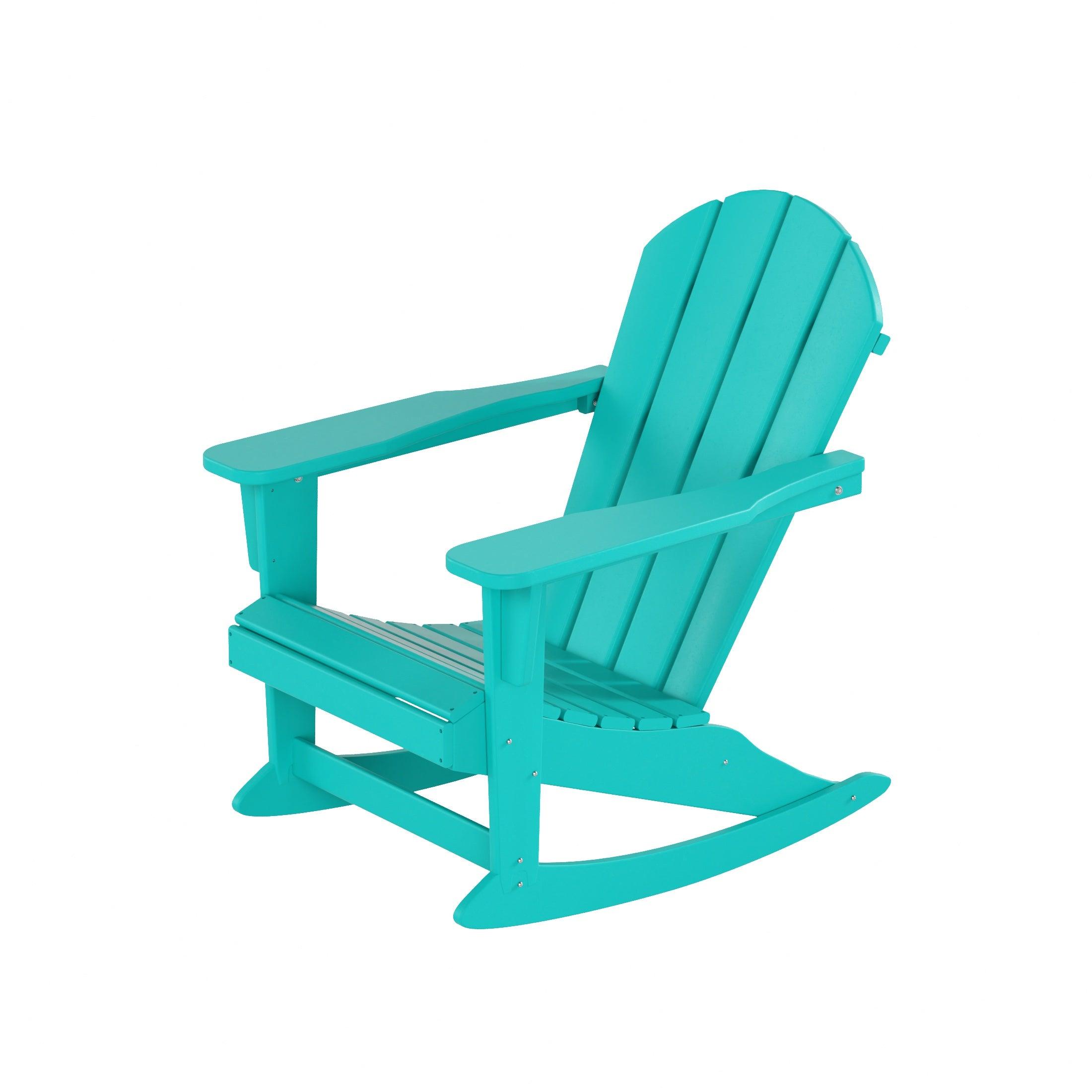 Paradise Outdoor Patio Adirondack Rocking Chairs (Set of 2) - Costaelm