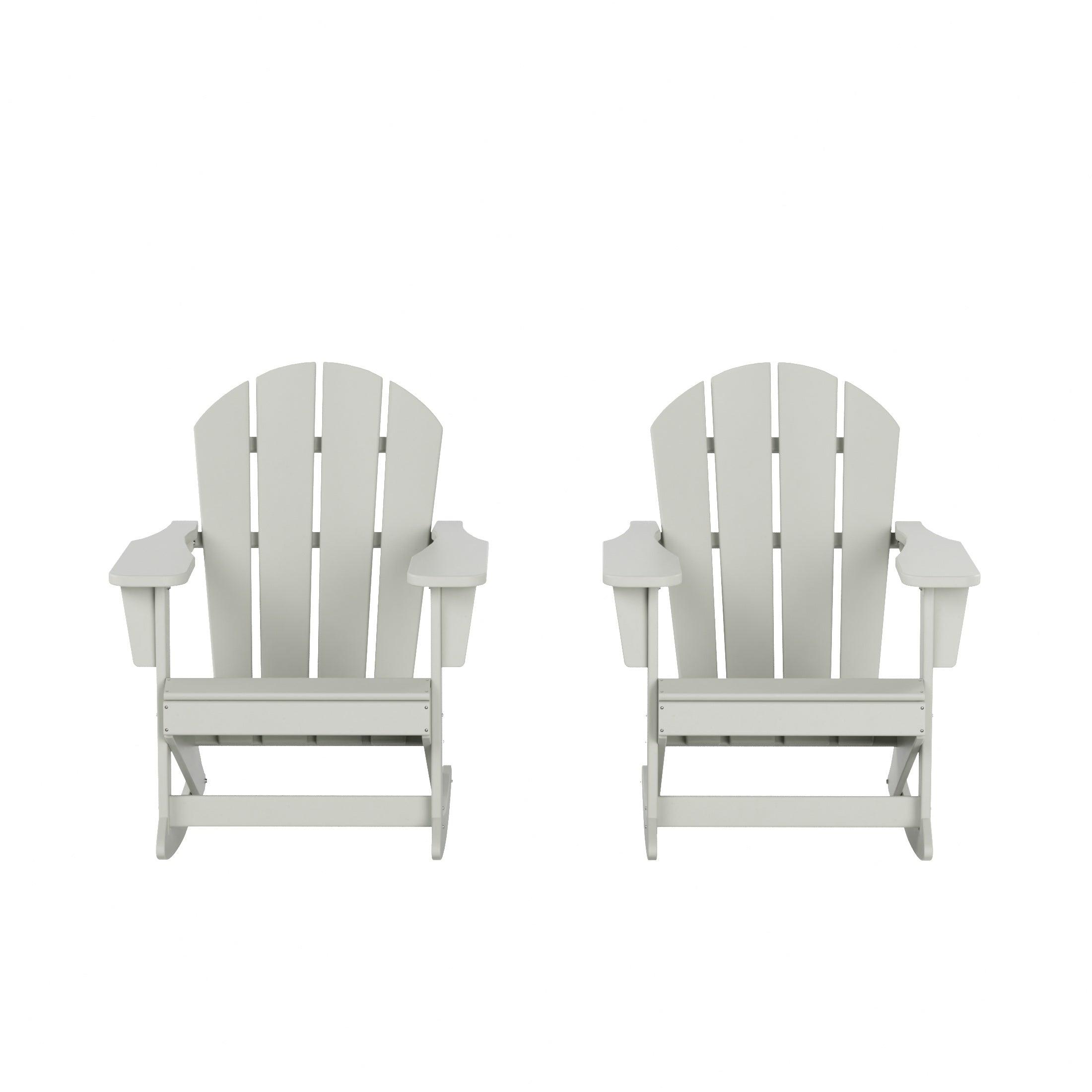 Paradise Outdoor Patio Adirondack Rocking Chairs (Set of 2) - Costaelm