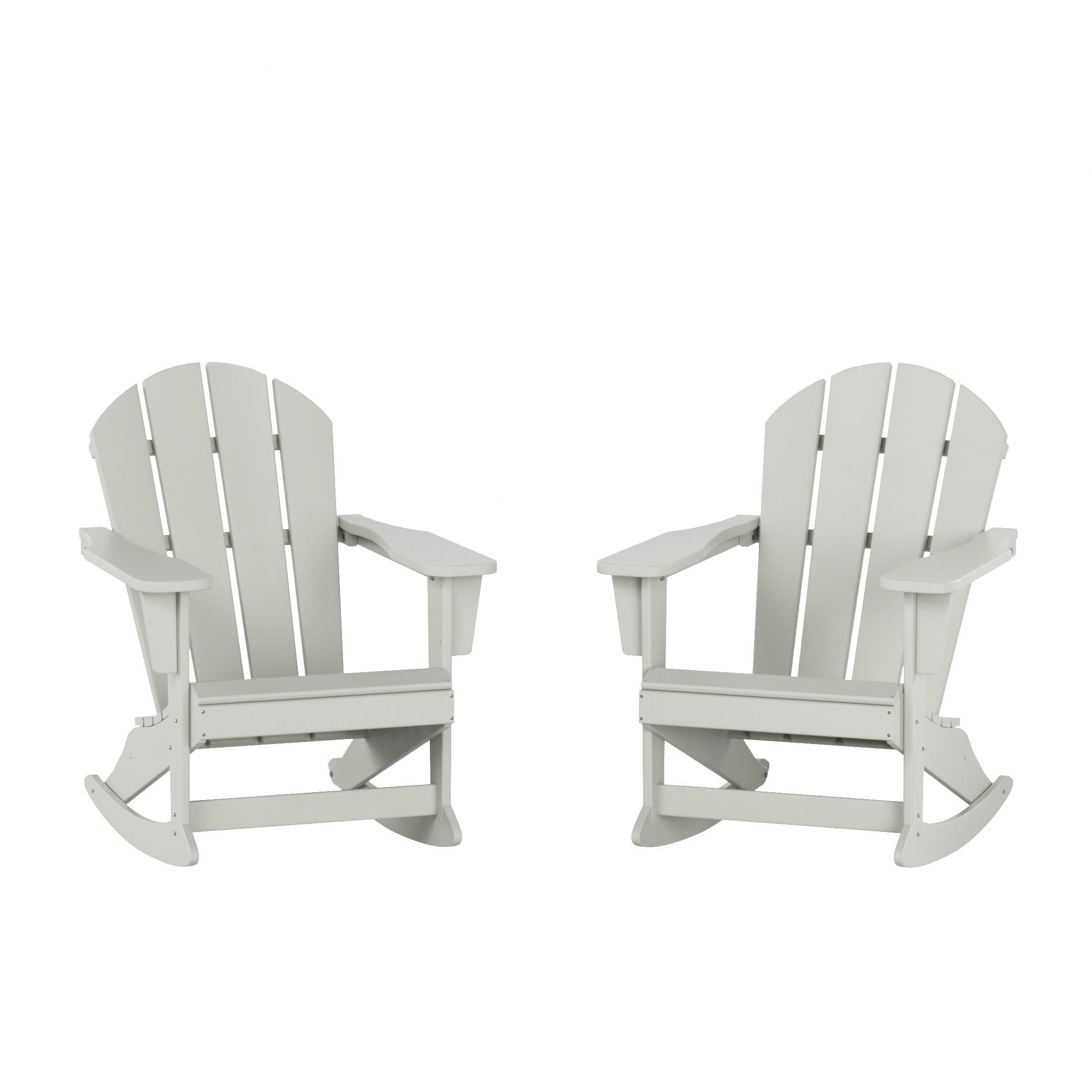 Paradise Outdoor Patio Adirondack Rocking Chairs (Set of 2) - Costaelm