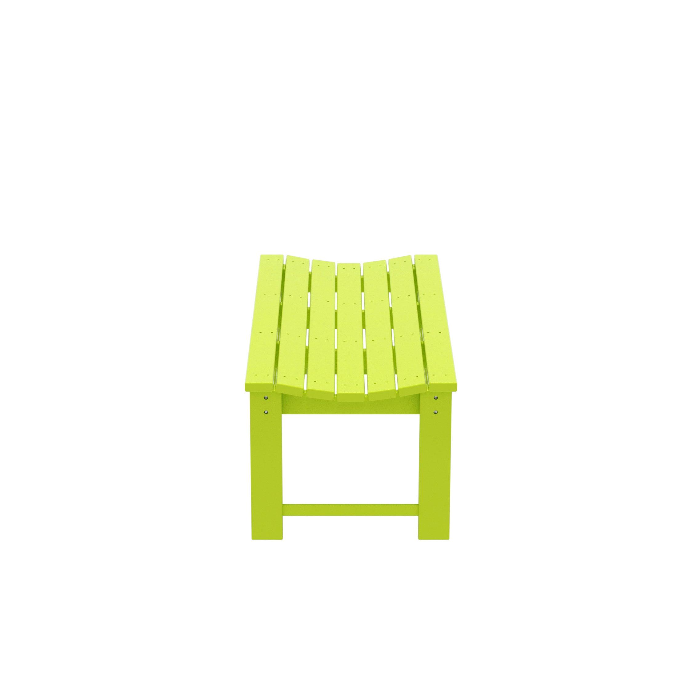 Paradise Poly Plastic Backless Outdoor Bench - Costaelm