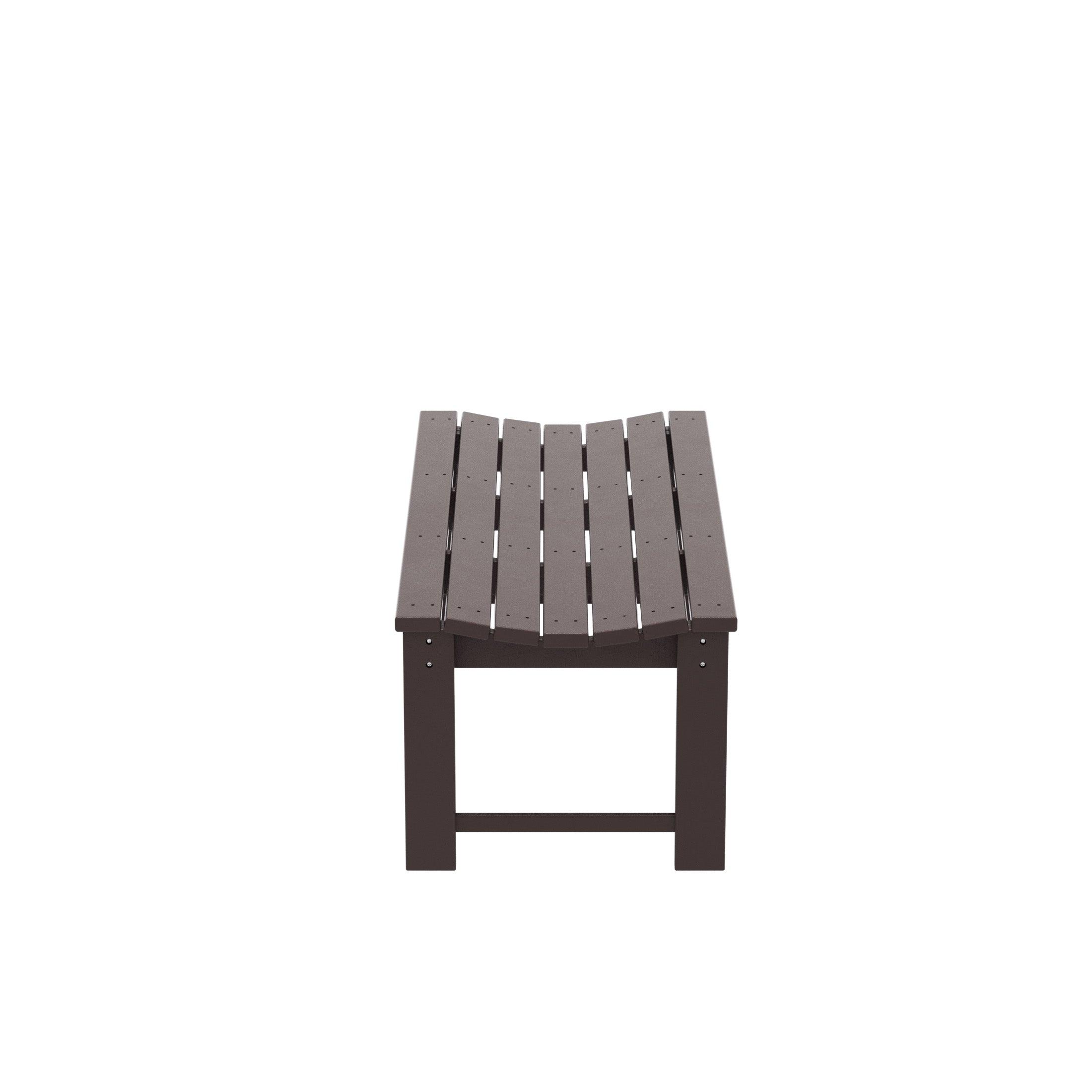 Paradise Poly Plastic Backless Outdoor Bench - Costaelm