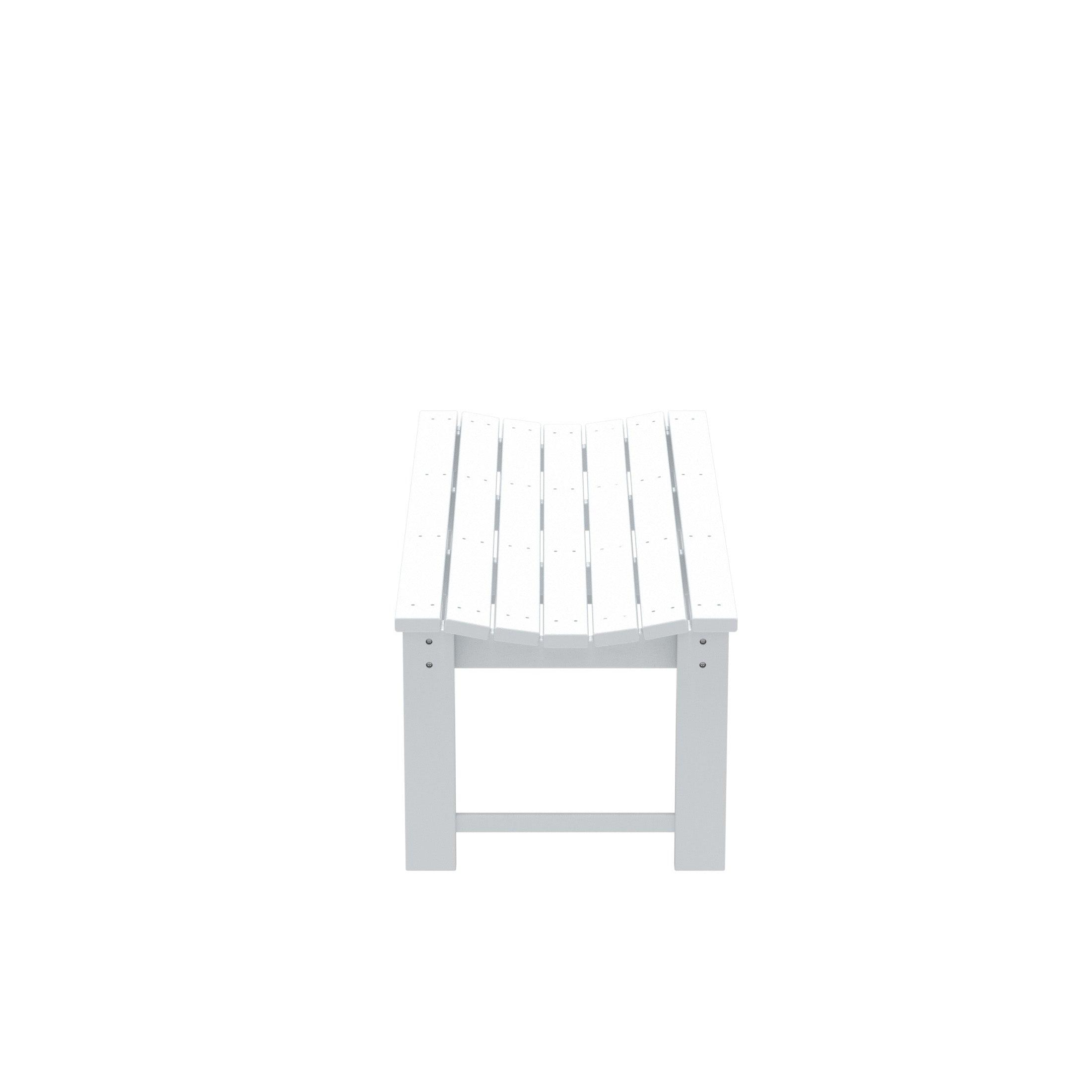 Paradise Poly Plastic Backless Outdoor Bench - Costaelm