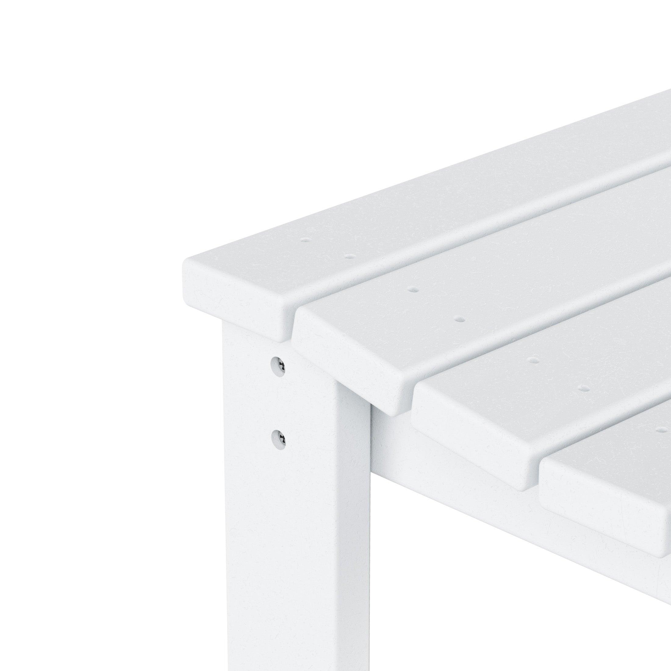 Paradise Poly Plastic Backless Outdoor Bench - Costaelm