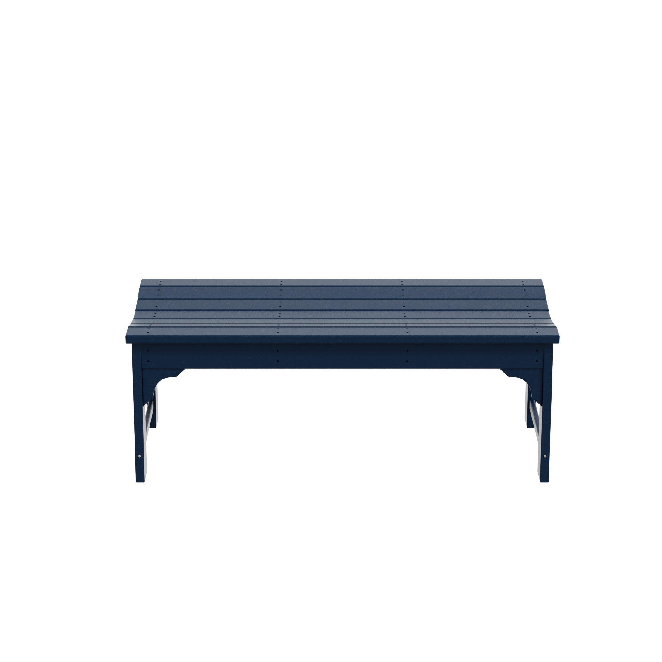 Paradise Poly Plastic Backless Outdoor Bench - Costaelm