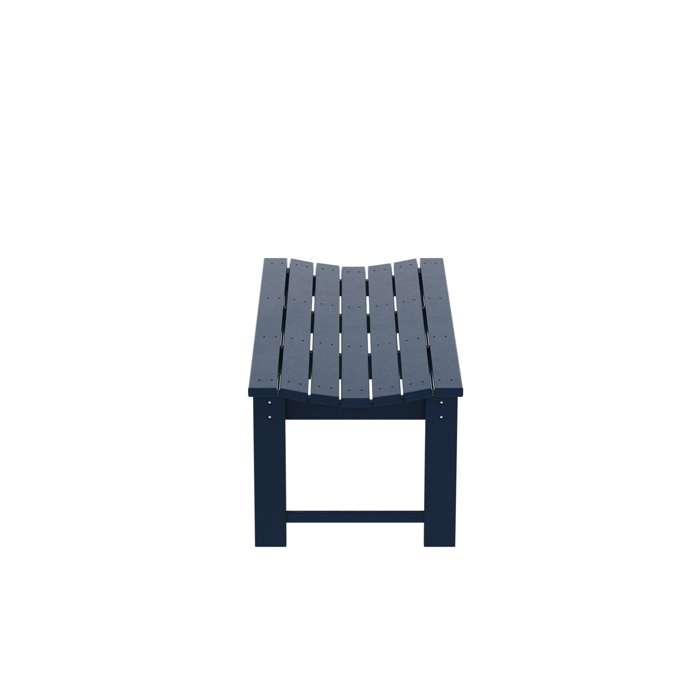 Paradise Poly Plastic Backless Outdoor Bench - Costaelm