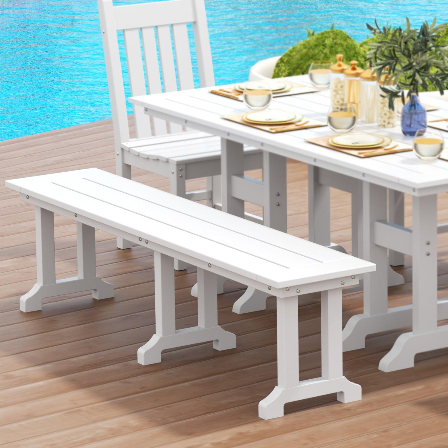 Paradise Trestle 65" Bench - Costaelm