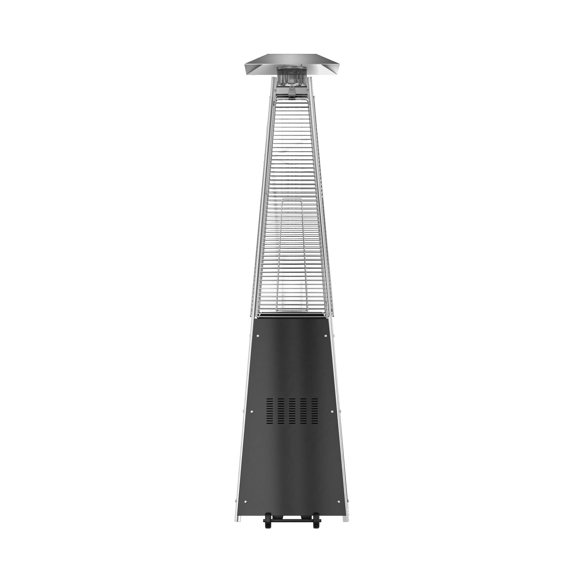 Paris 46,000 BTU Pyramid Propane Patio Heater, Black - Costaelm