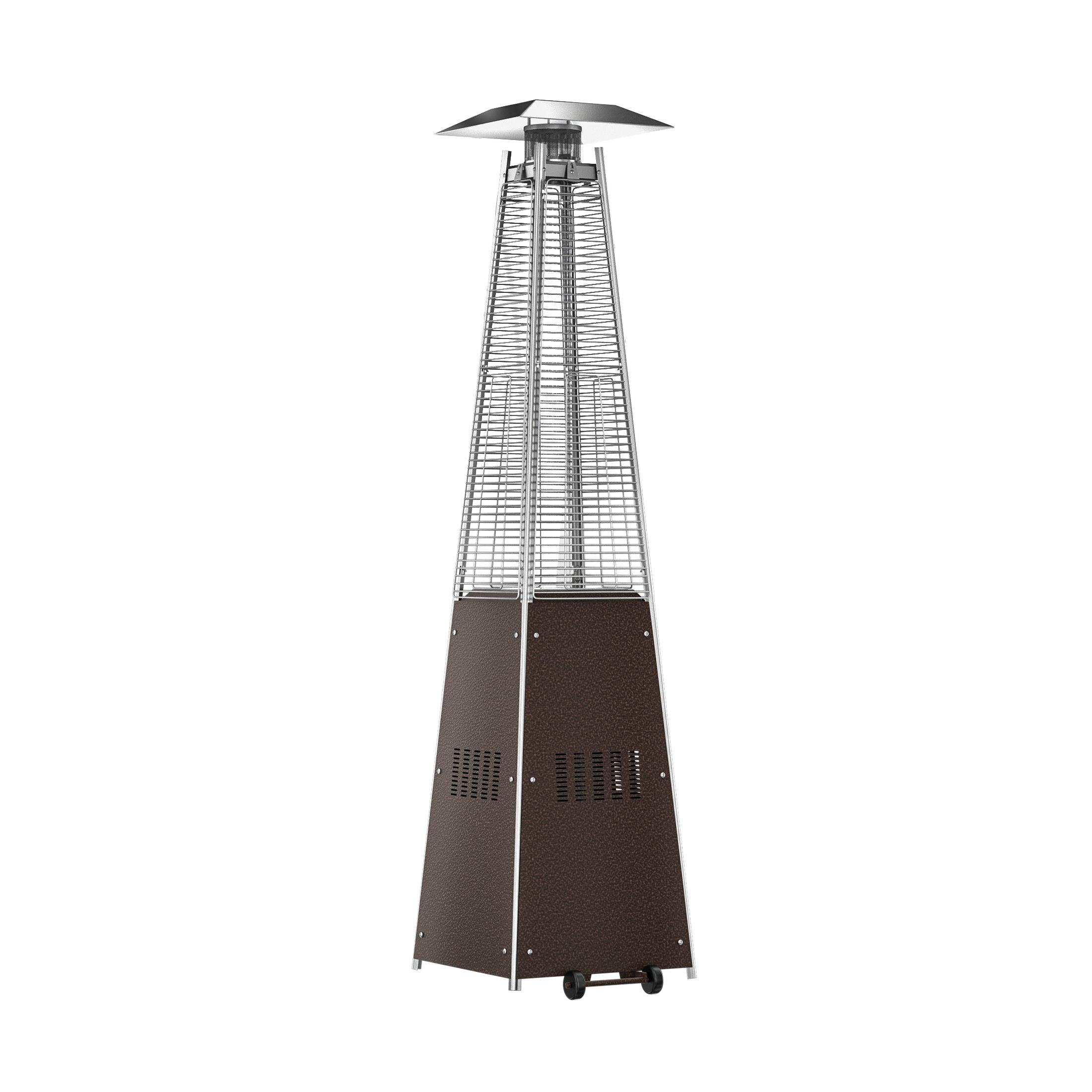 Paris 46,000 BTU Pyramid Propane Patio Heater, Bronze - Costaelm