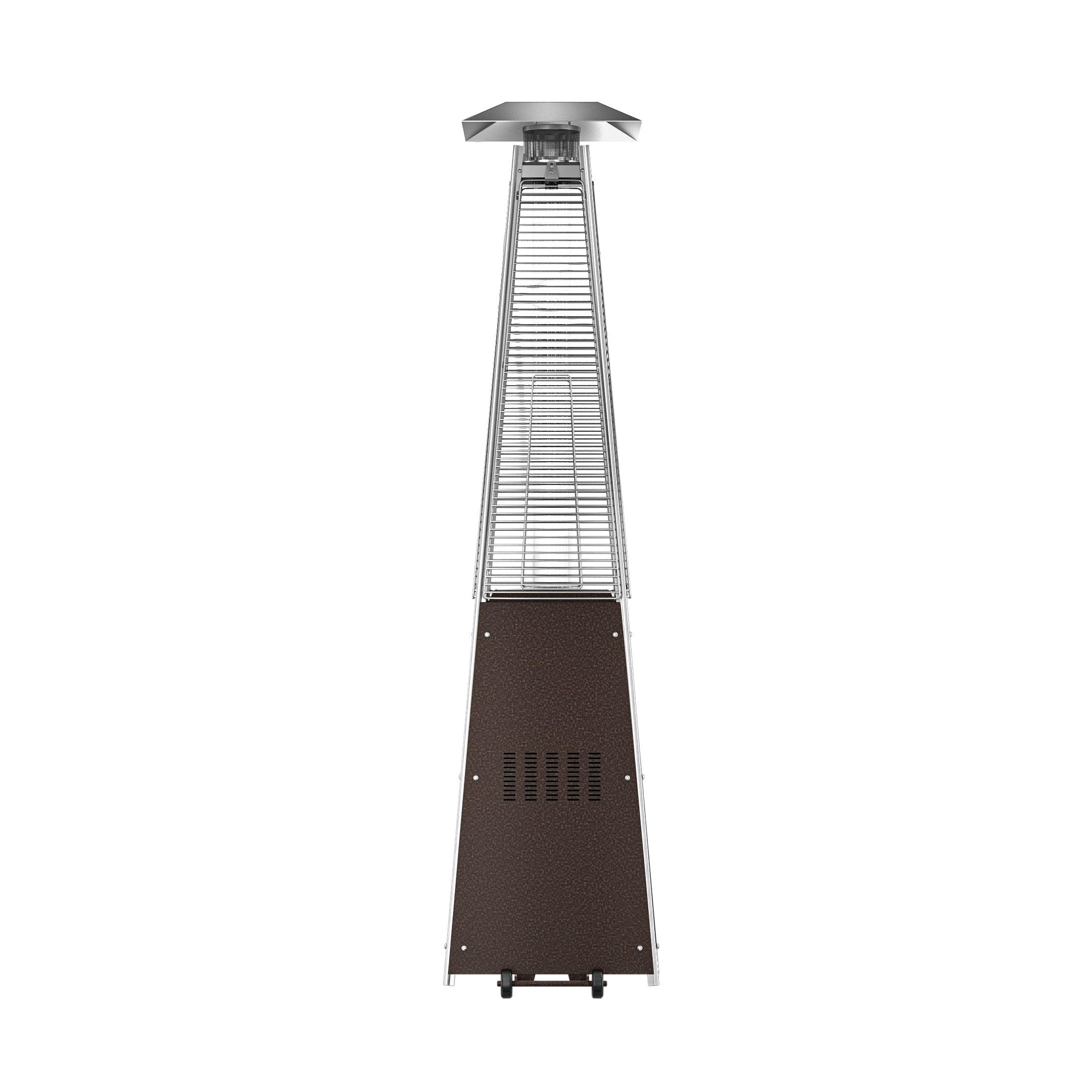 Paris 46,000 BTU Pyramid Propane Patio Heater, Bronze - Costaelm