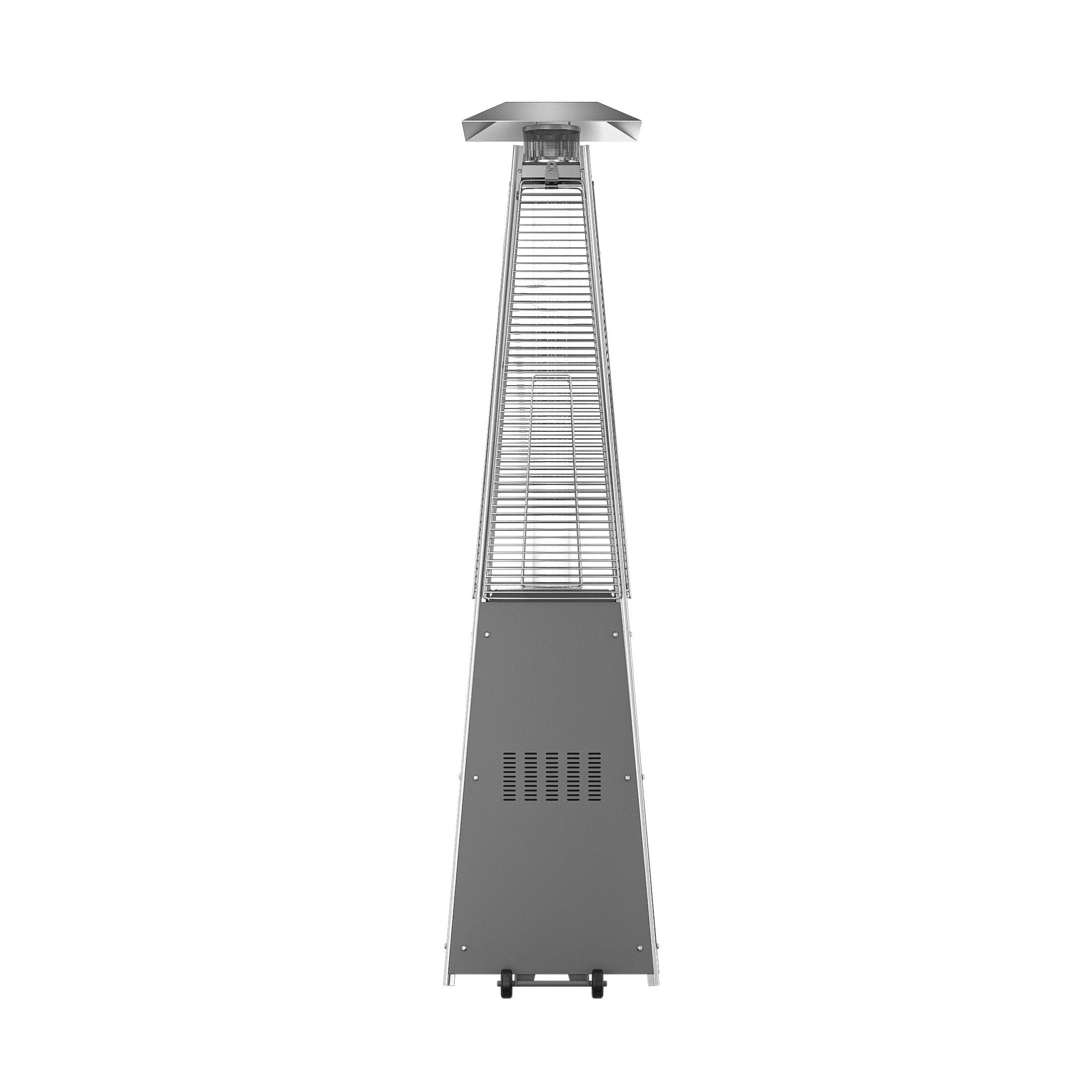 Paris 46,000 BTU Pyramid Propane Patio Heater, Gray - Costaelm