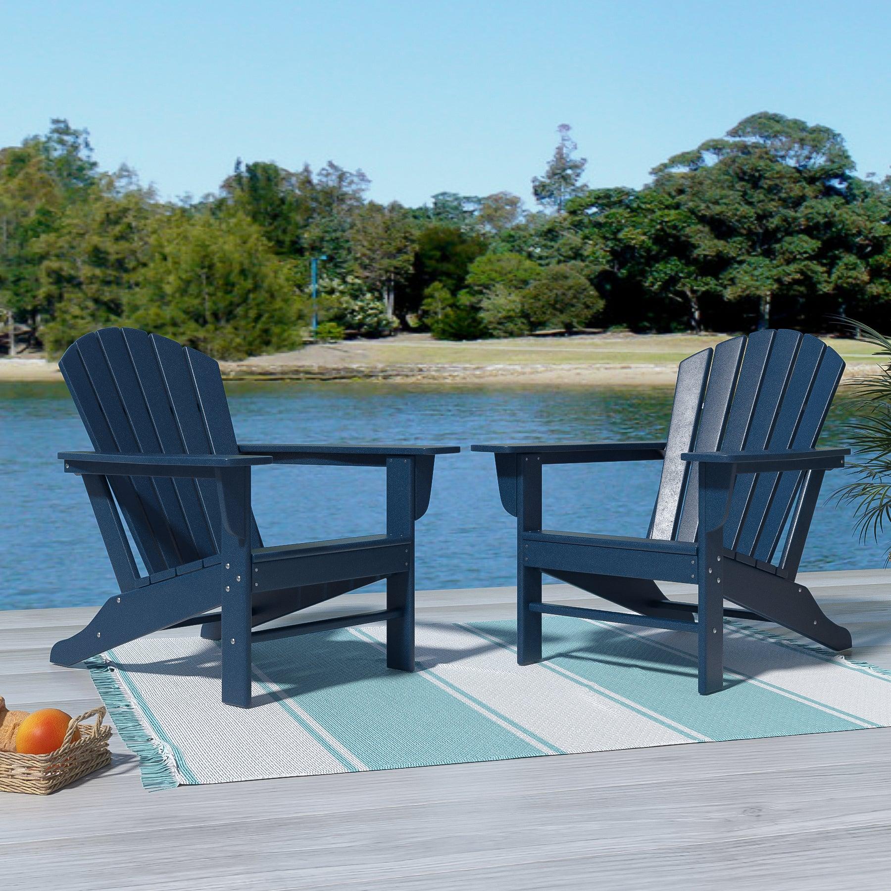 Portside Classic Outdoor Adirondack Chair (Set of 2) - Costaelm