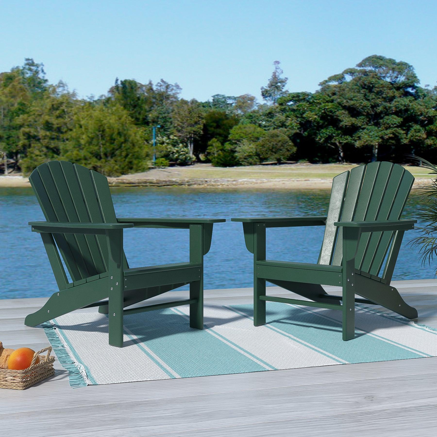 Portside Classic Outdoor Adirondack Chair (Set of 2) - Costaelm