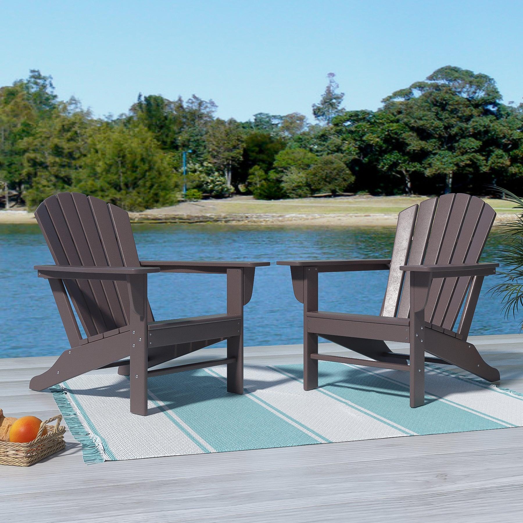 Portside Classic Outdoor Adirondack Chair (Set of 2) - Costaelm