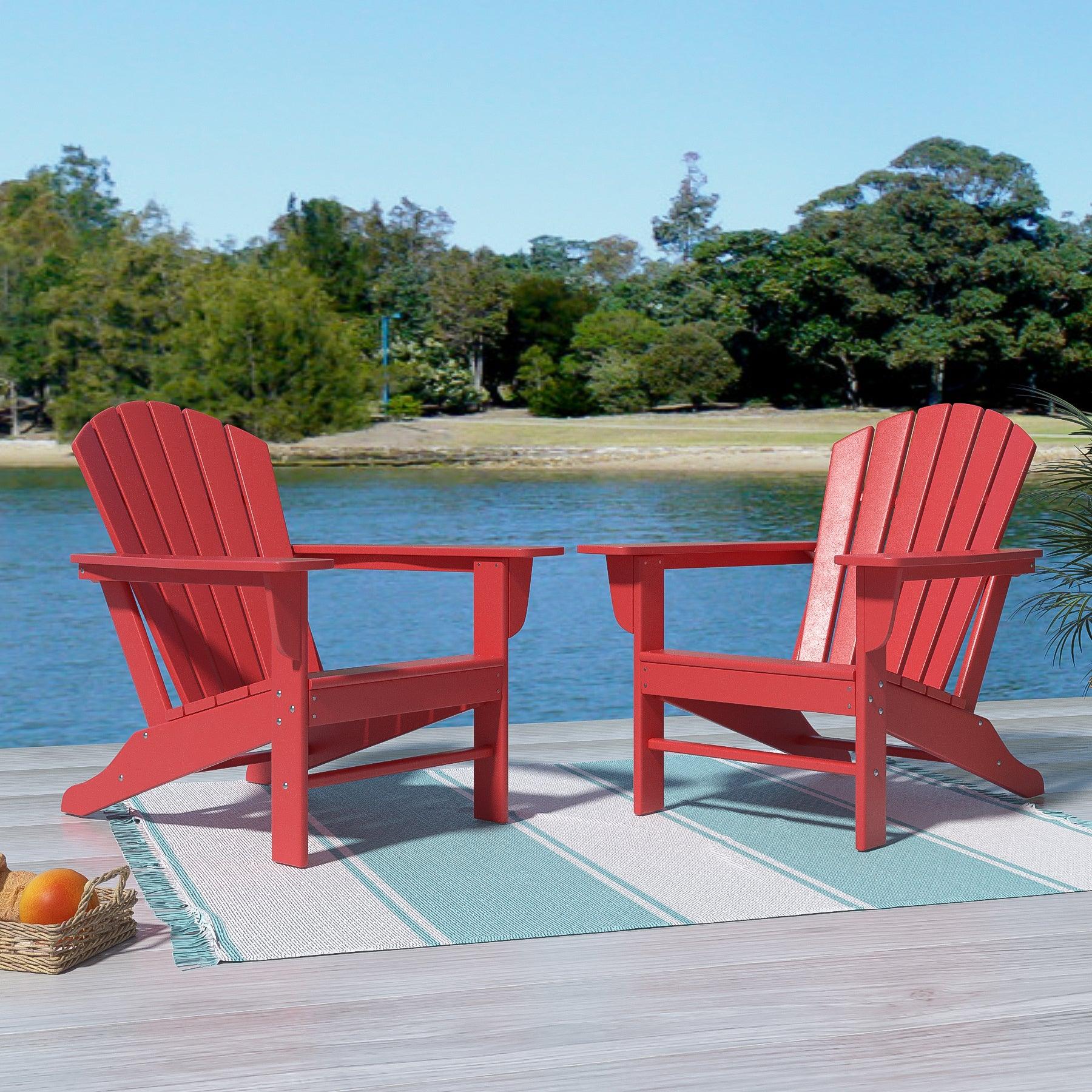 Portside Classic Outdoor Adirondack Chair (Set of 2) - Costaelm