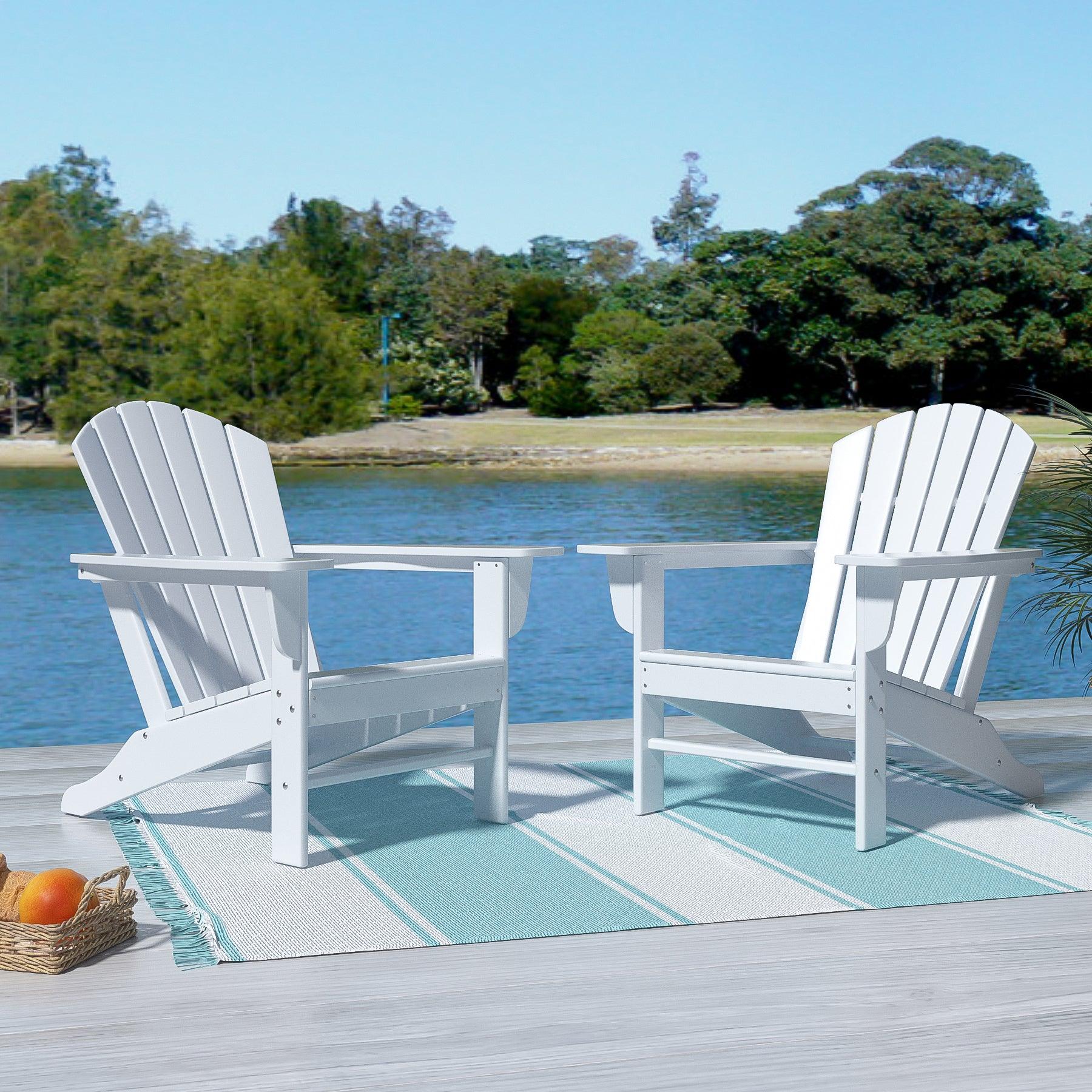 Portside Classic Outdoor Adirondack Chair (Set of 2) - Costaelm