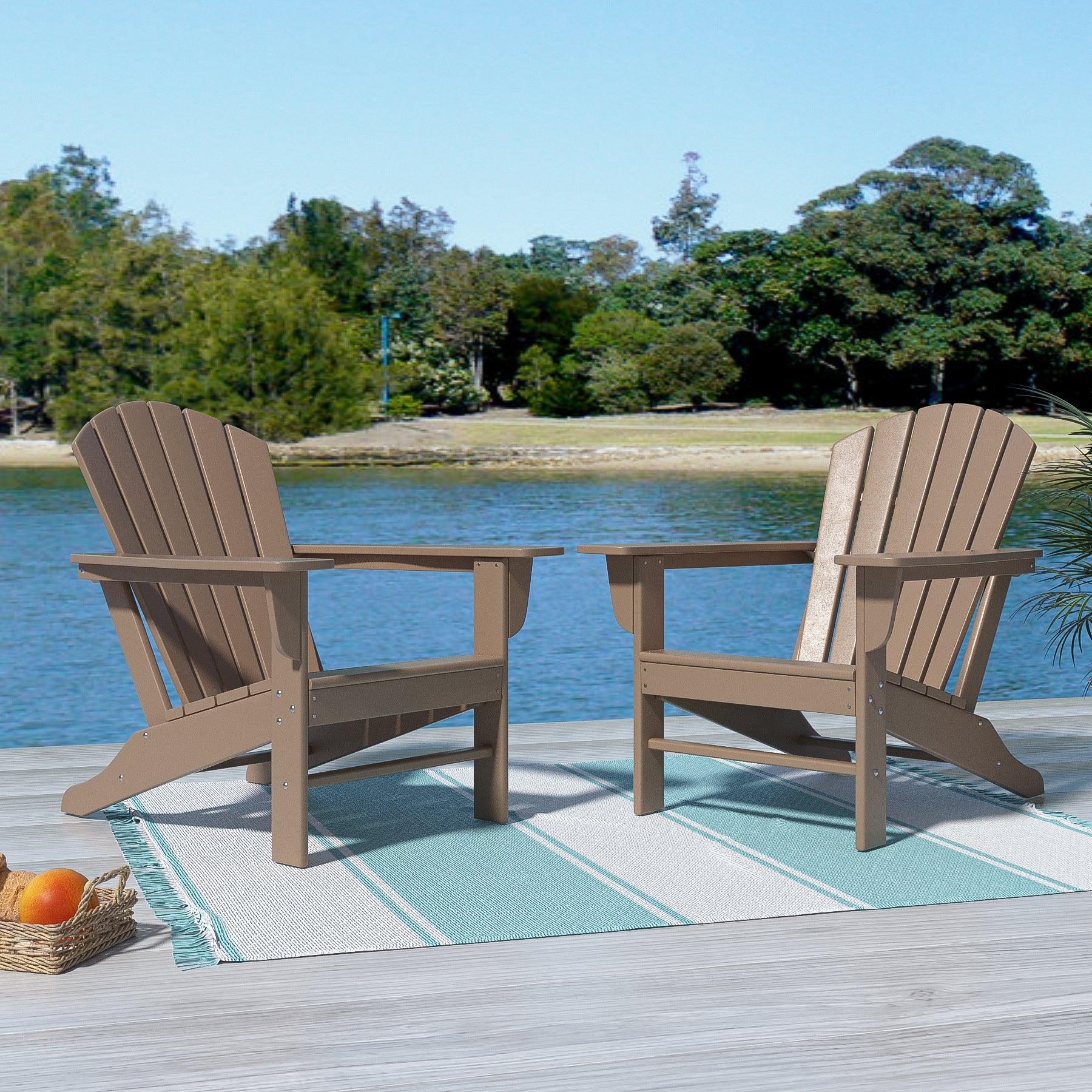 Portside Classic Outdoor Adirondack Chair (Set of 2) - Costaelm