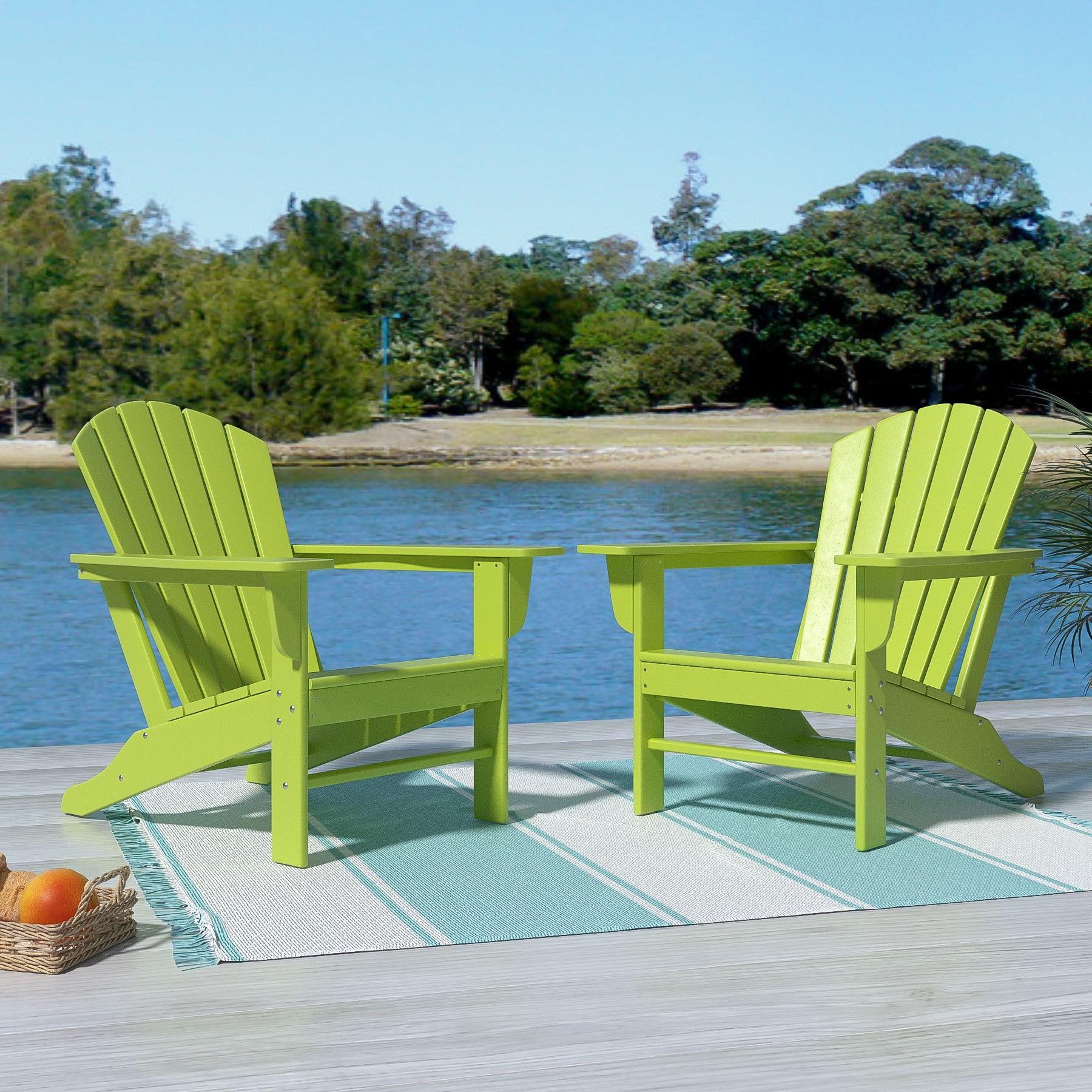 Portside Classic Outdoor Adirondack Chair (Set of 2) - Costaelm