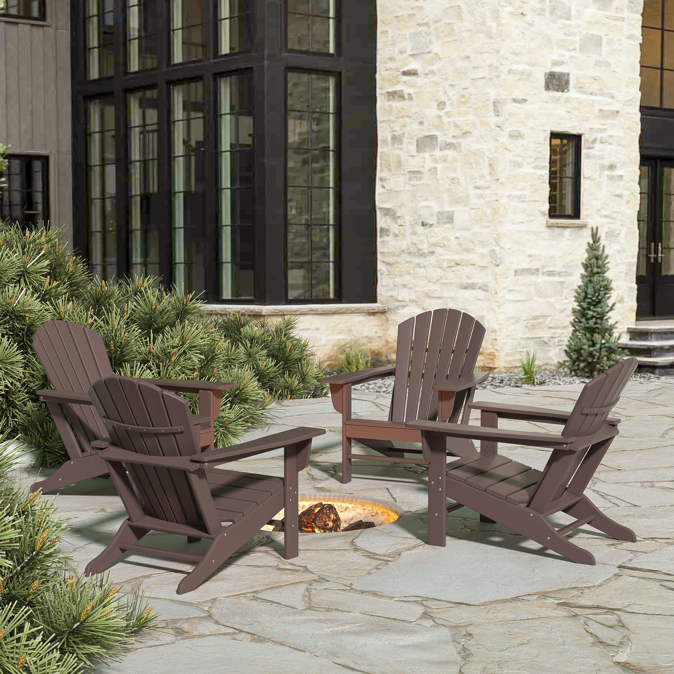 Portside Classic Outdoor Adirondack Chair (Set of 4) - Costaelm