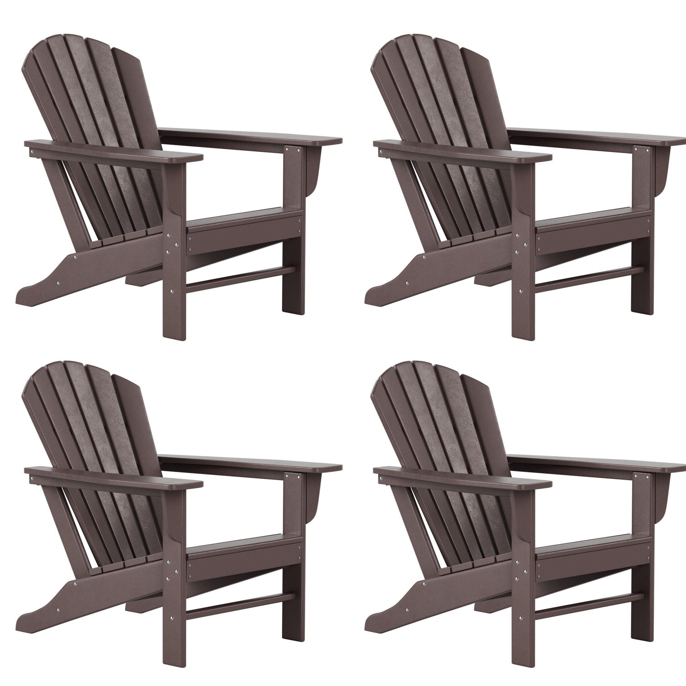 Portside Classic Outdoor Adirondack Chair (Set of 4) - Costaelm