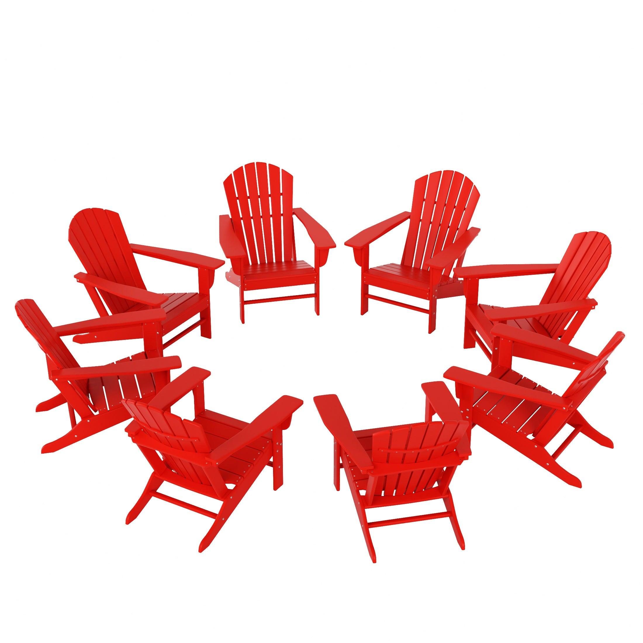 Portside Classic Outdoor Adirondack Chair (Set of 8) - Costaelm