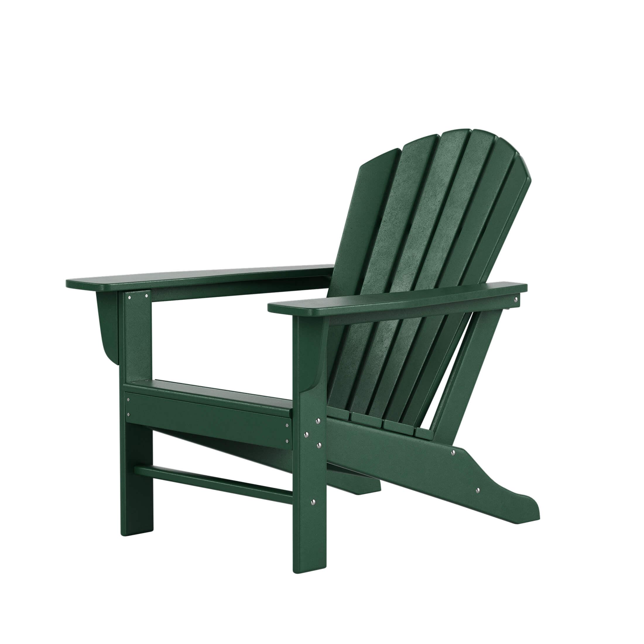 Portside Outdoor Adirondack Chair with Square Fire Pit Table Sets - Costaelm