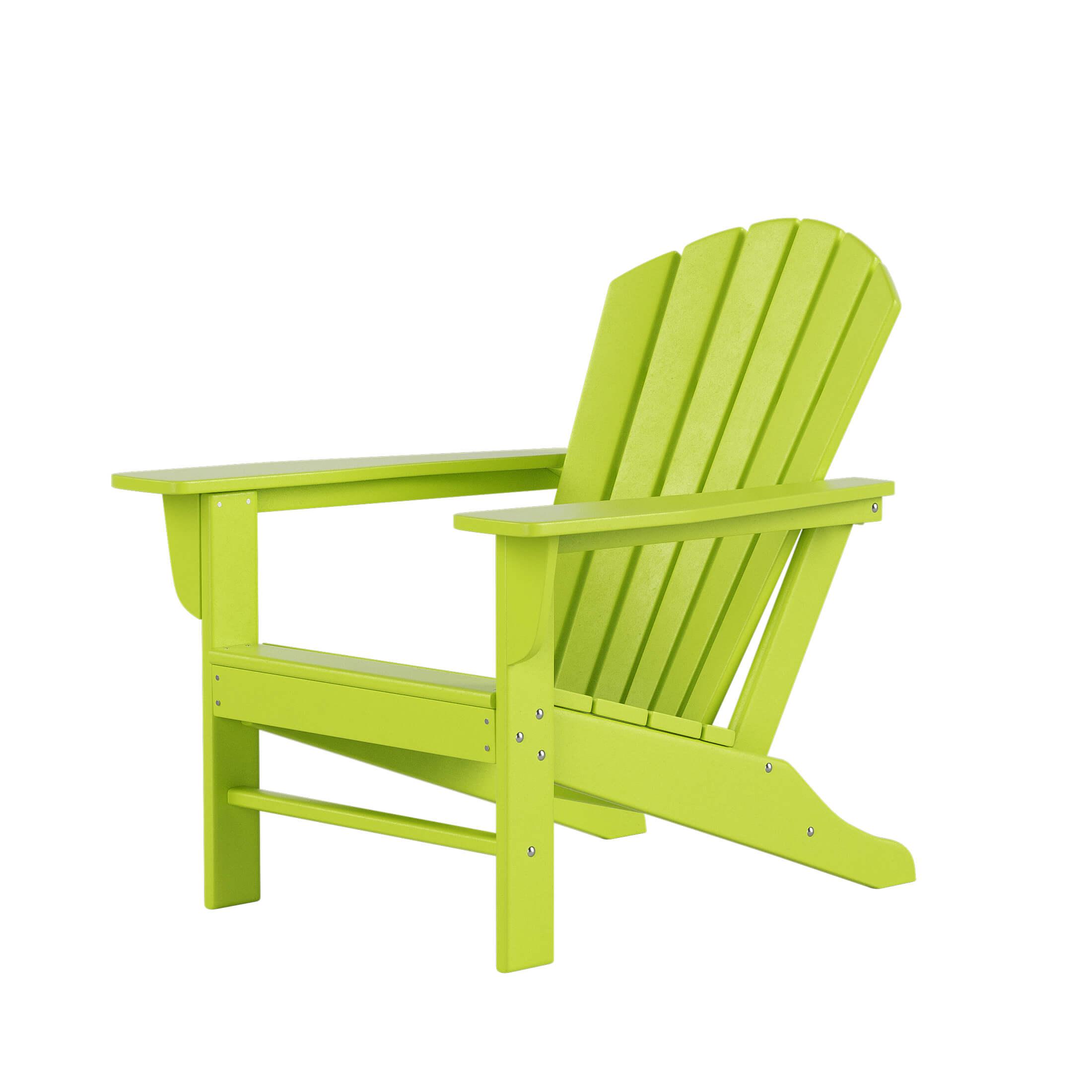 Portside Outdoor Adirondack Chair with Square Fire Pit Table Sets - Costaelm